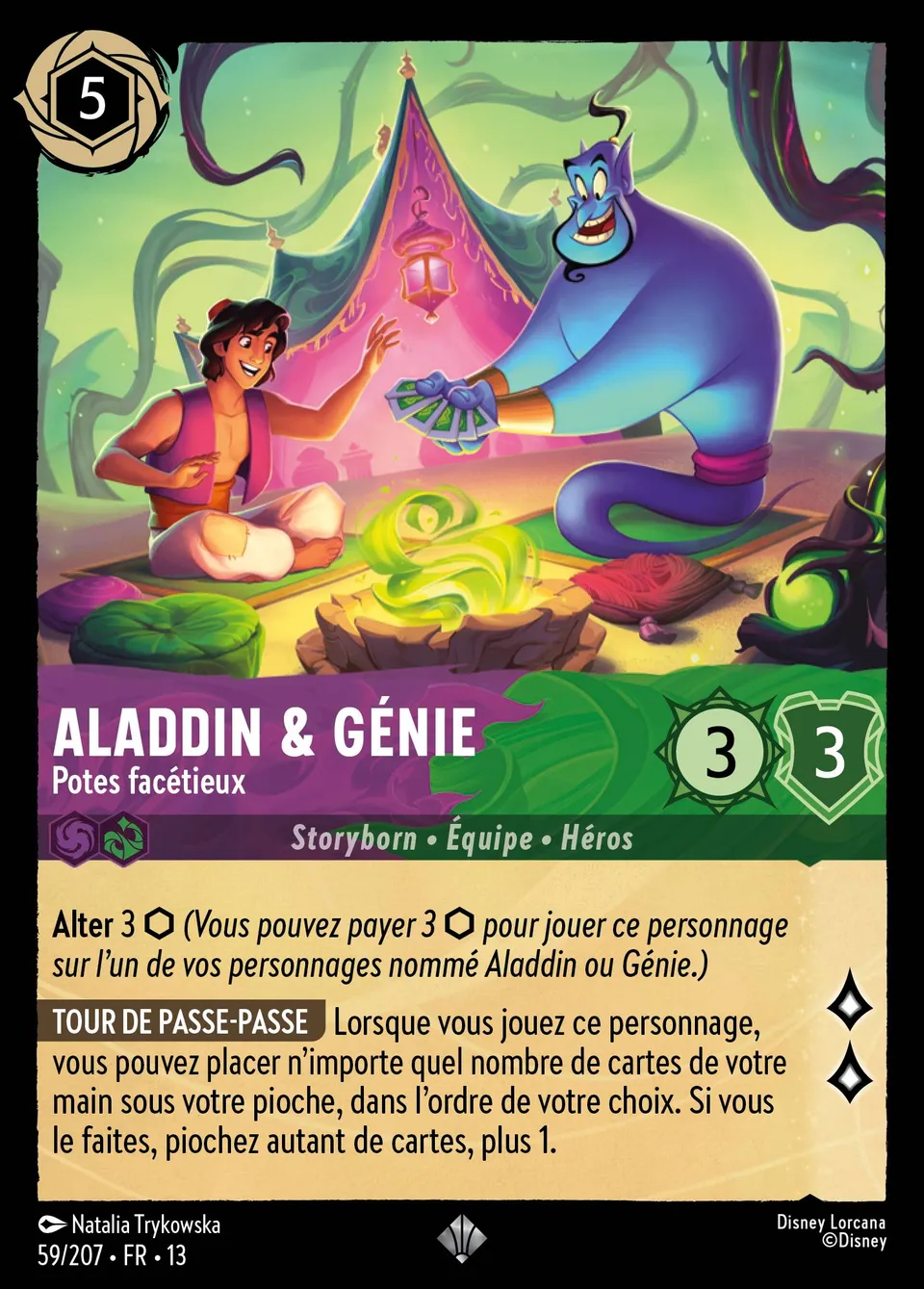 Aladdin & Génie - Potes facétieux from Attack of the Vine! - Lorcana
