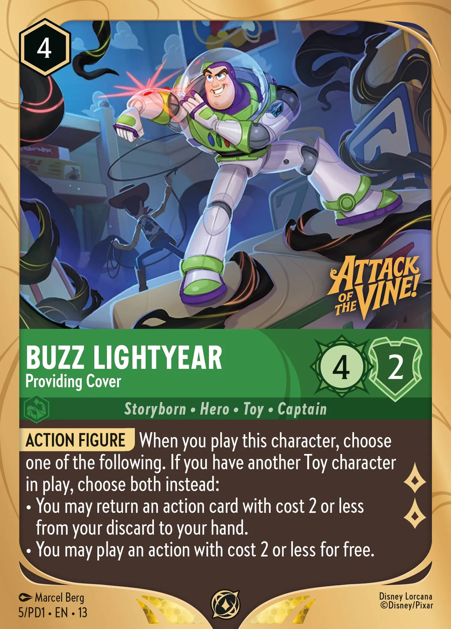 Buzz Lightyear - Providing Cover — Prerelease Promos — Lorcana