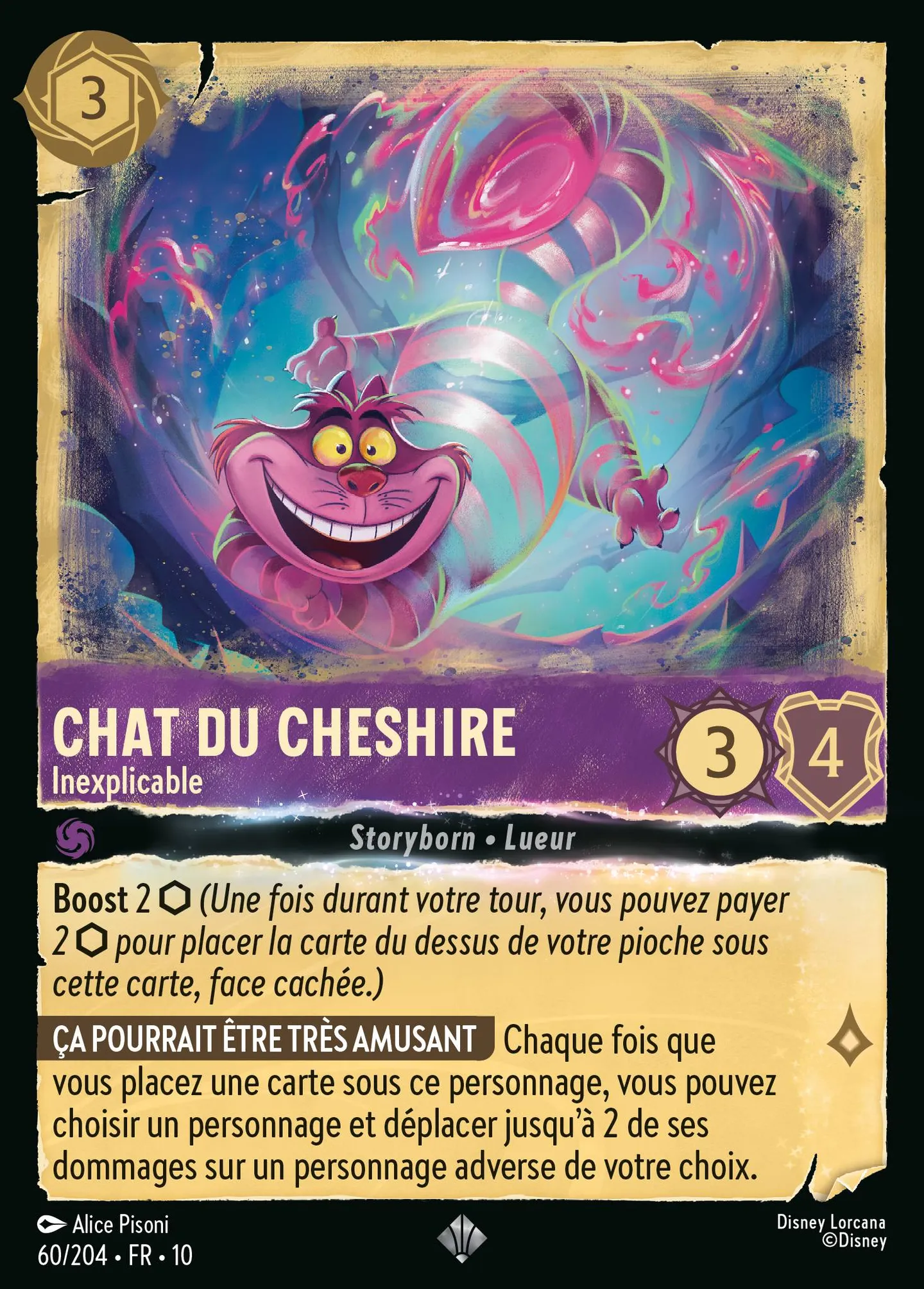 Chat du Cheshire - Inexplicable — Whispers in the Well — Lorcana