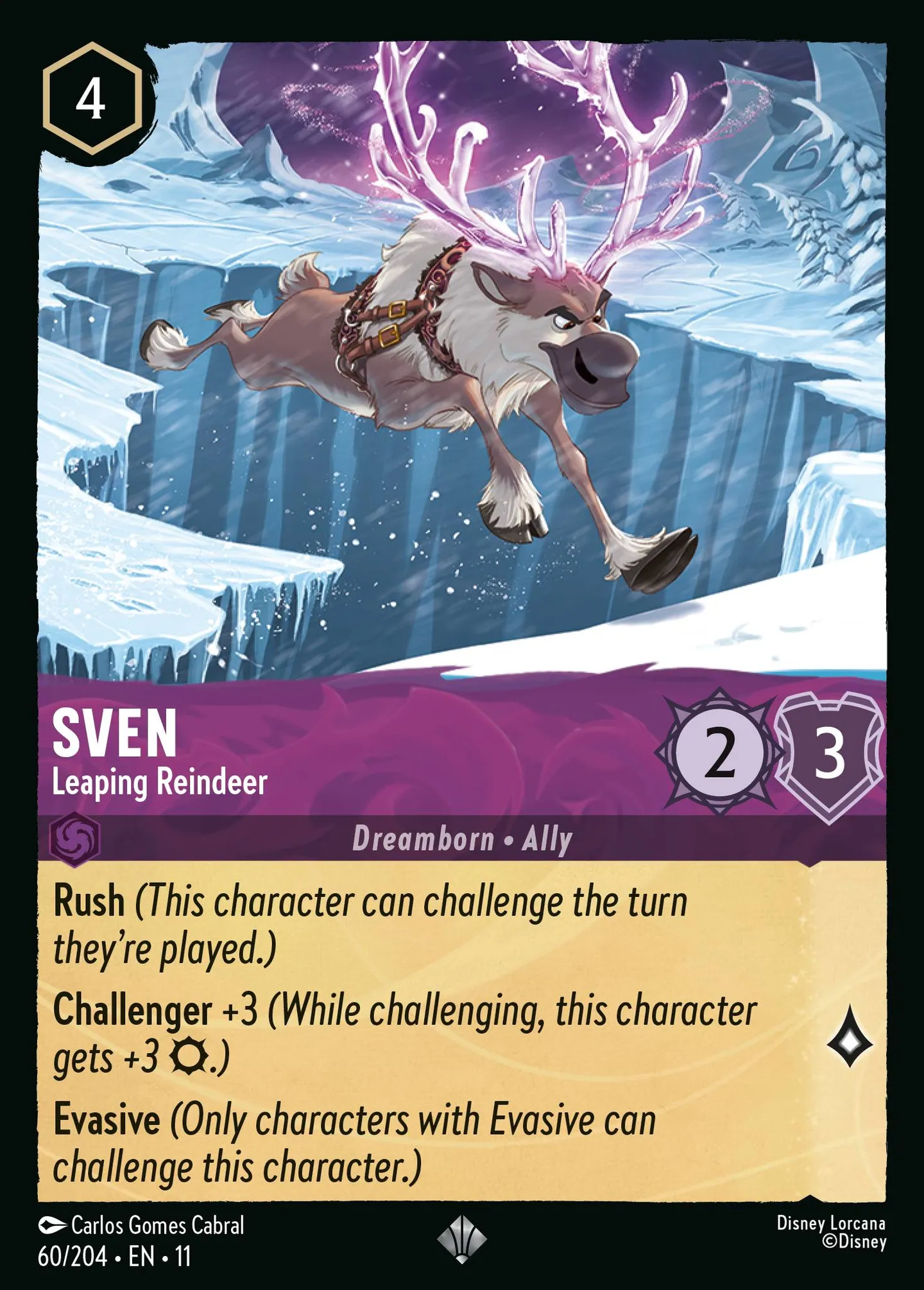 Sven - Leaping Reindeer — Winterspell — Lorcana