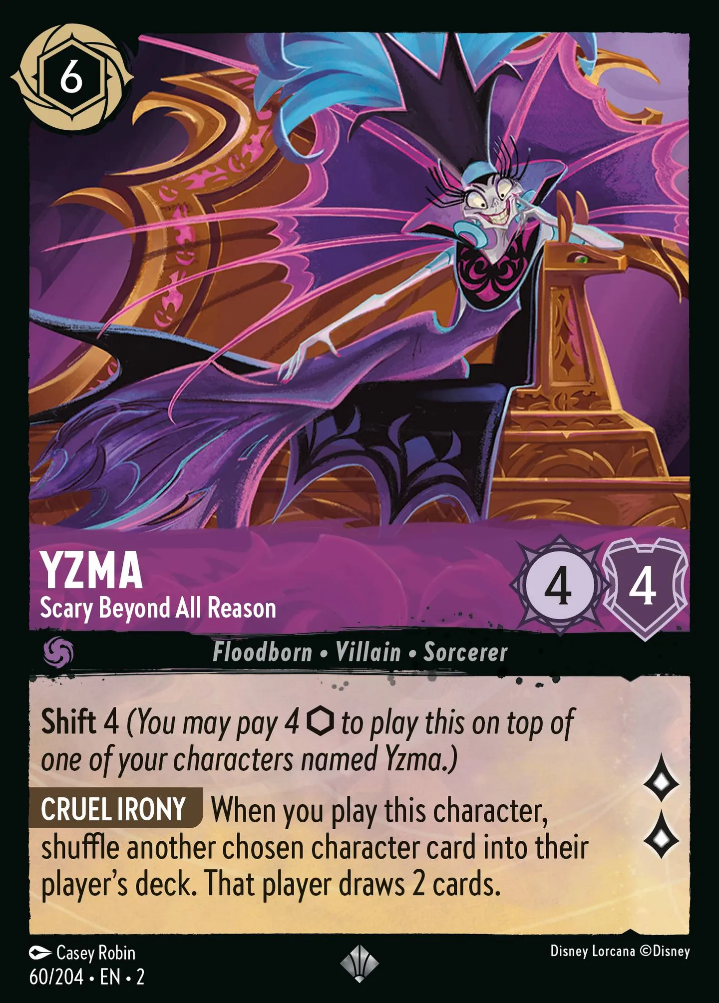 Yzma - Scary Beyond All Reason — Rise of the Floodborn — Lorcana