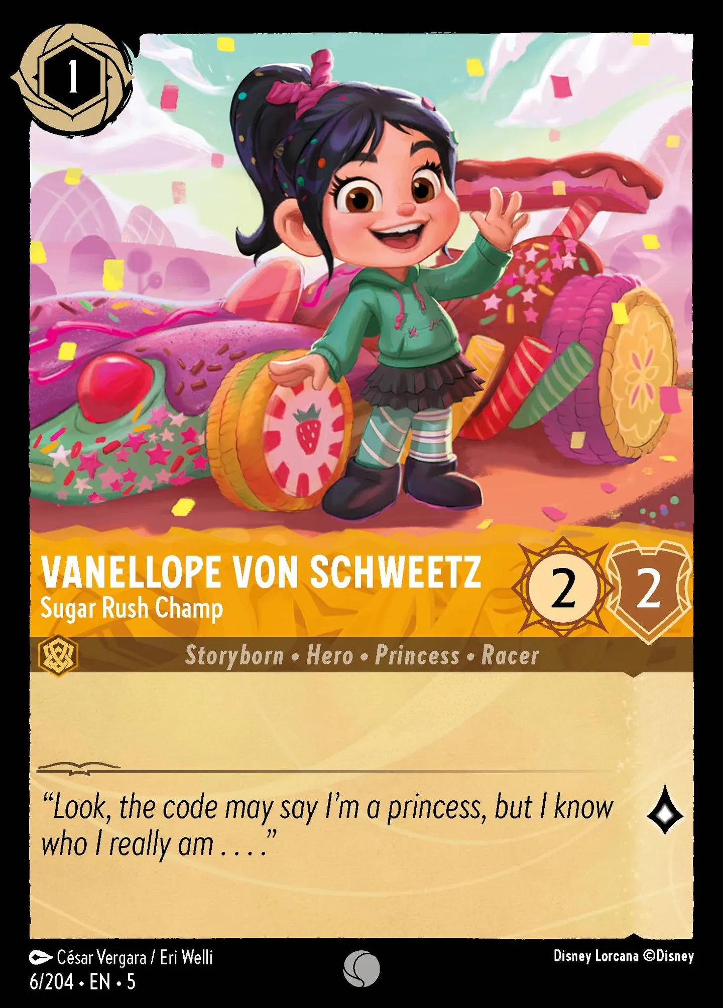 Vanellope von Schweetz - Sugar Rush Champ — Shimmering Skies — Lorcana