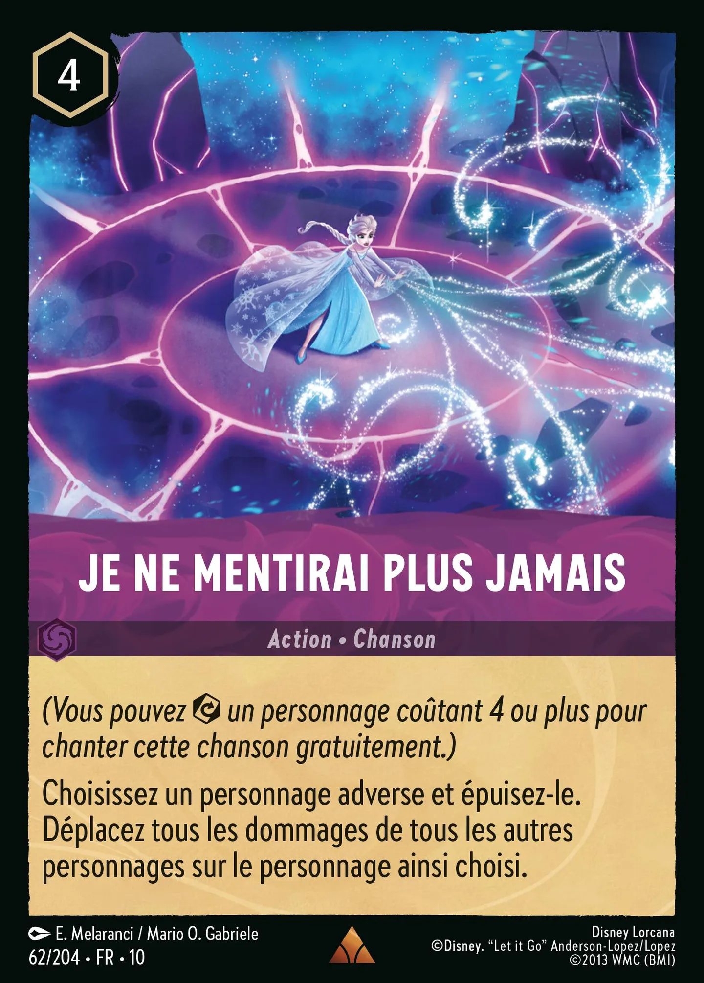 Je ne mentirai plus jamais — Whispers in the Well — Lorcana