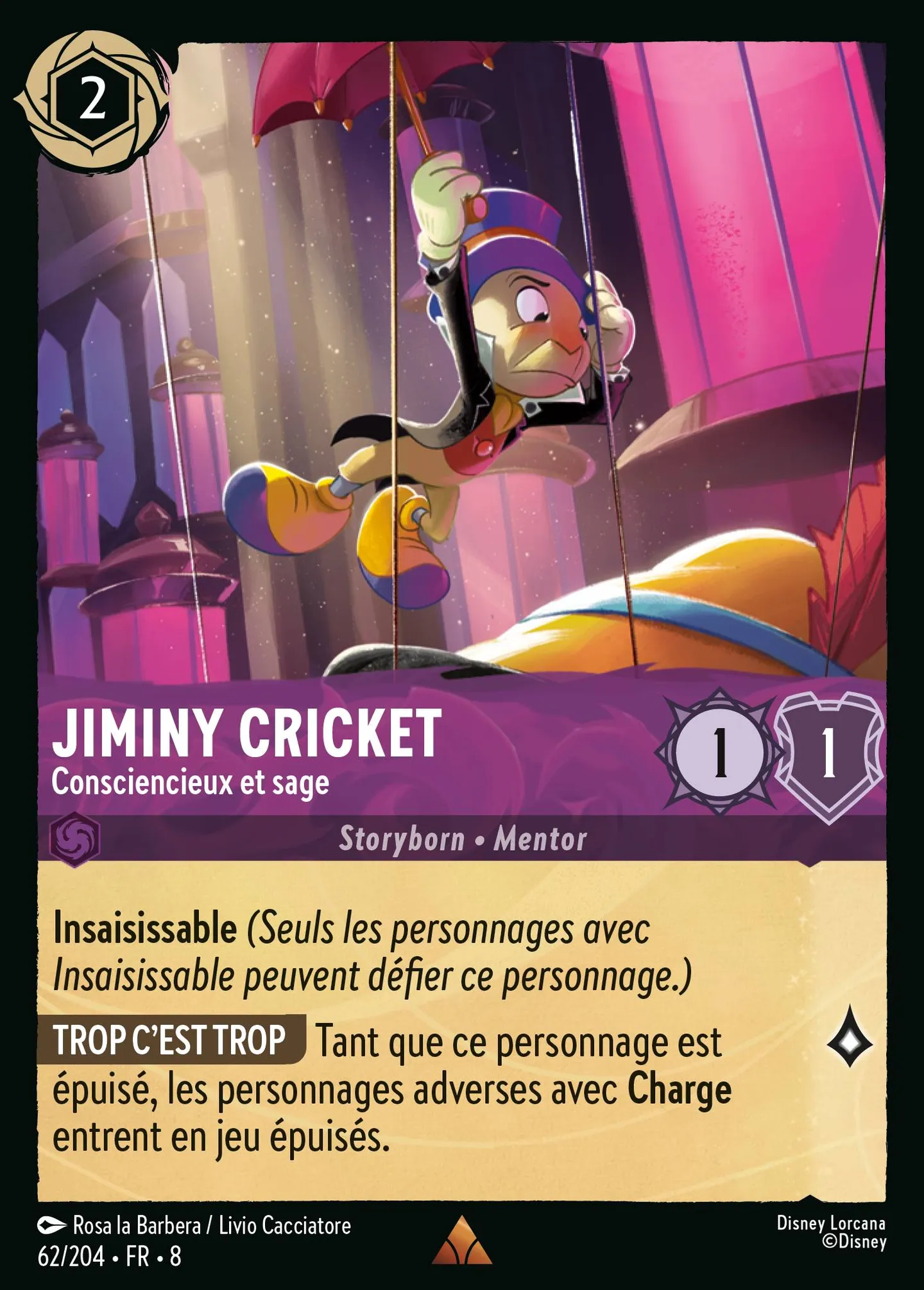 Jiminy Cricket - Consciencieux et sage — The Reign of Jafar — Lorcana
