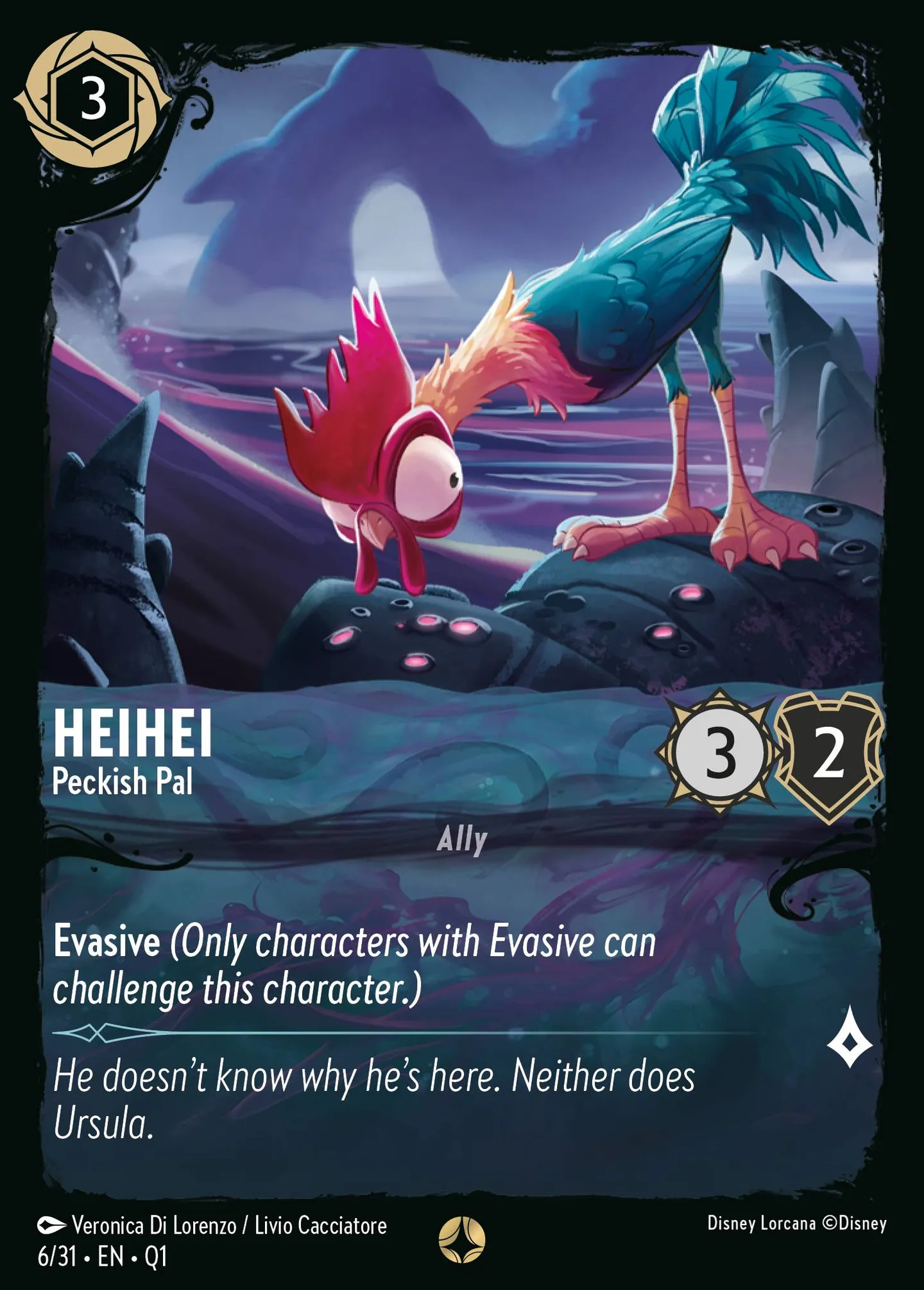 HeiHei - Peckish Pal — Illumineer's Quest: Deep Trouble — Lorcana