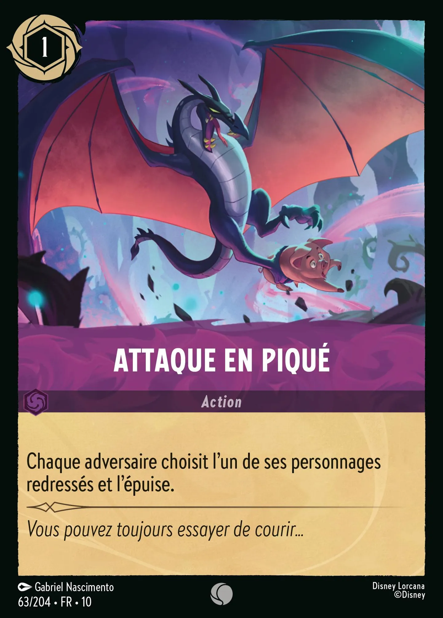 Attaque en piqué — Whispers in the Well — Lorcana
