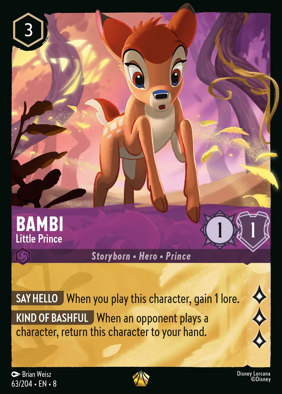 Bambi - Little Prince from The Reign of Jafar - Lorcana