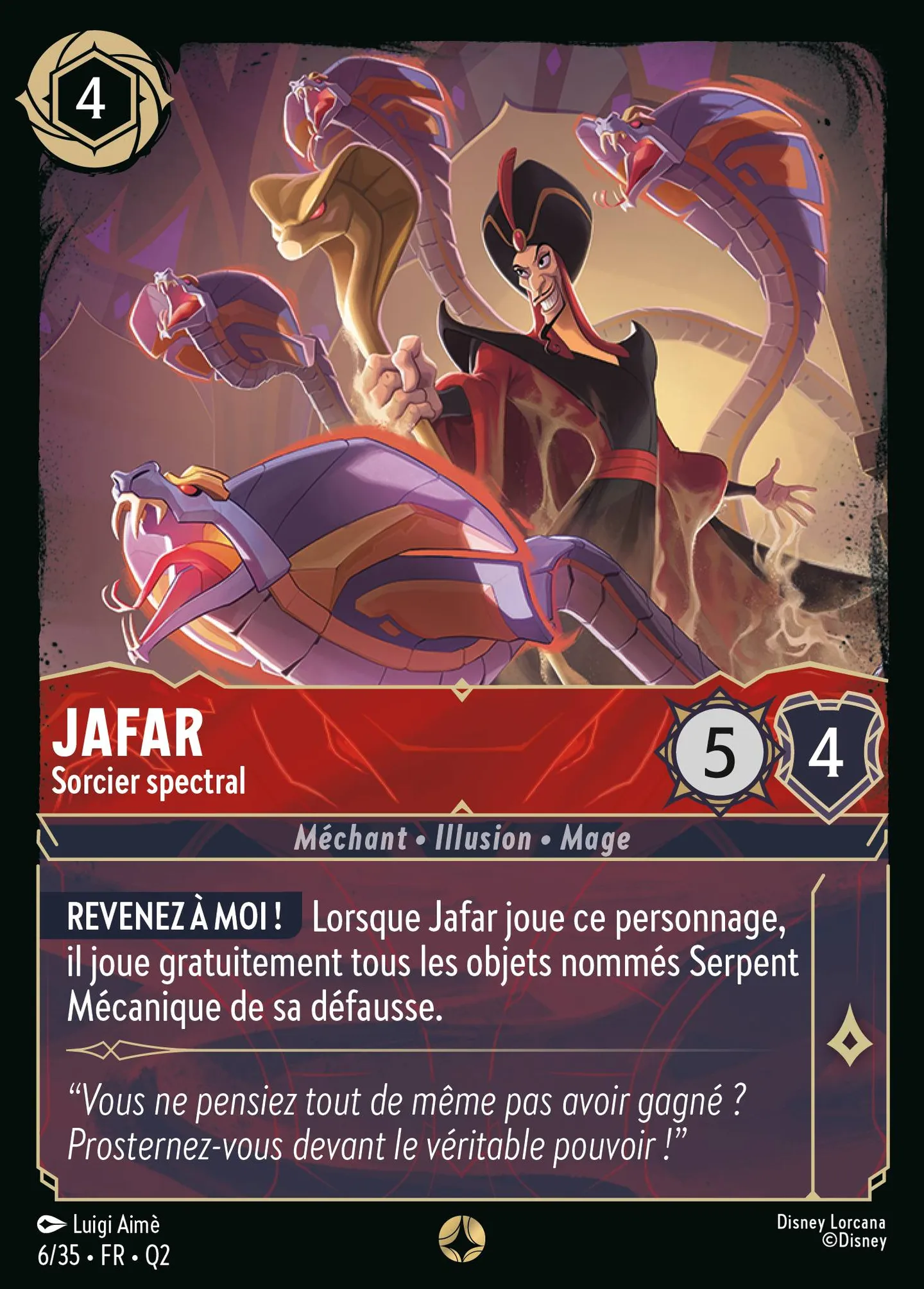 Jafar - Sorcier spectral — Illumineer's Quest: Palace Heist — Lorcana