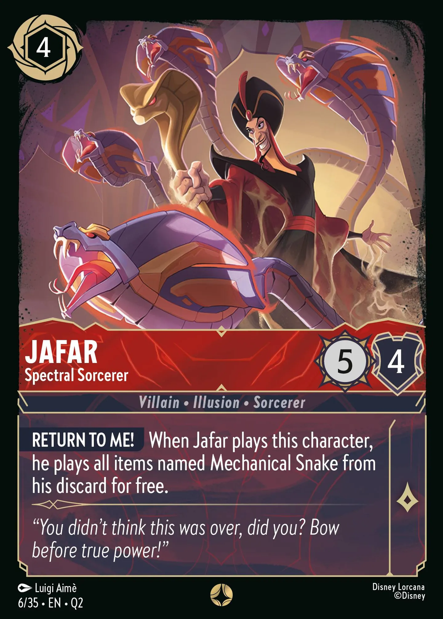 Jafar - Spectral Sorcerer — Illumineer's Quest: Palace Heist — Lorcana