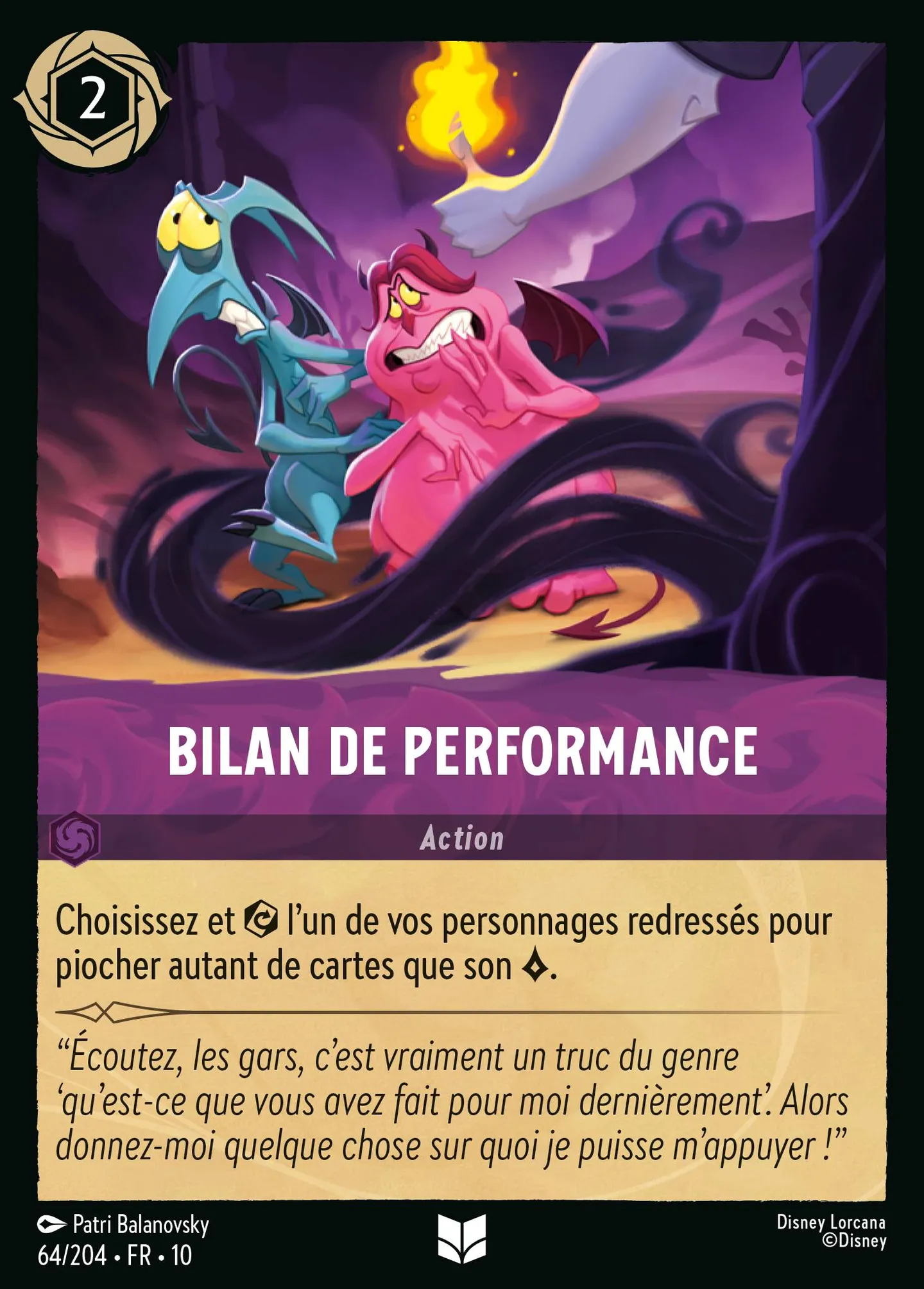 Bilan de performance — Whispers in the Well — Lorcana
