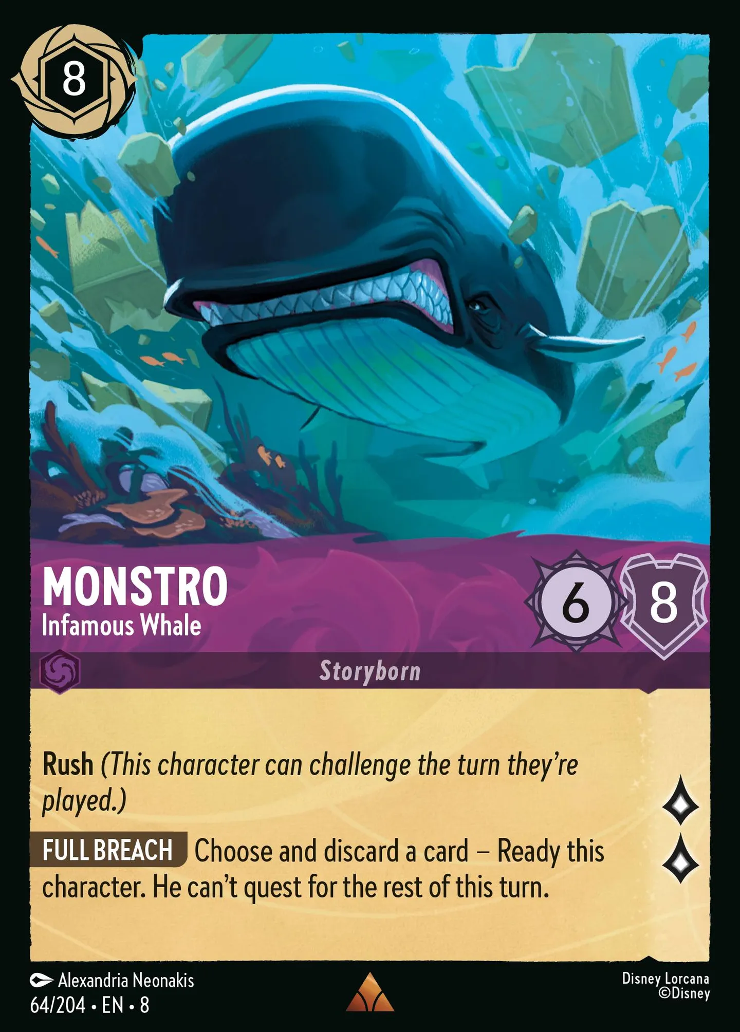 Monstro - Baleine tristement célèbre — The Reign of Jafar — Lorcana