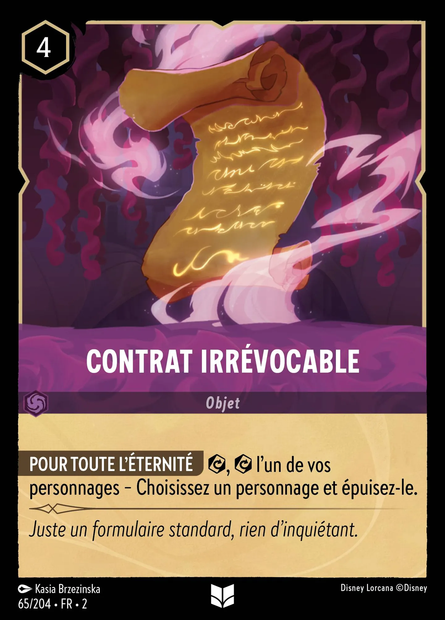 Contrat irrévocable — Rise of the Floodborn — Lorcana