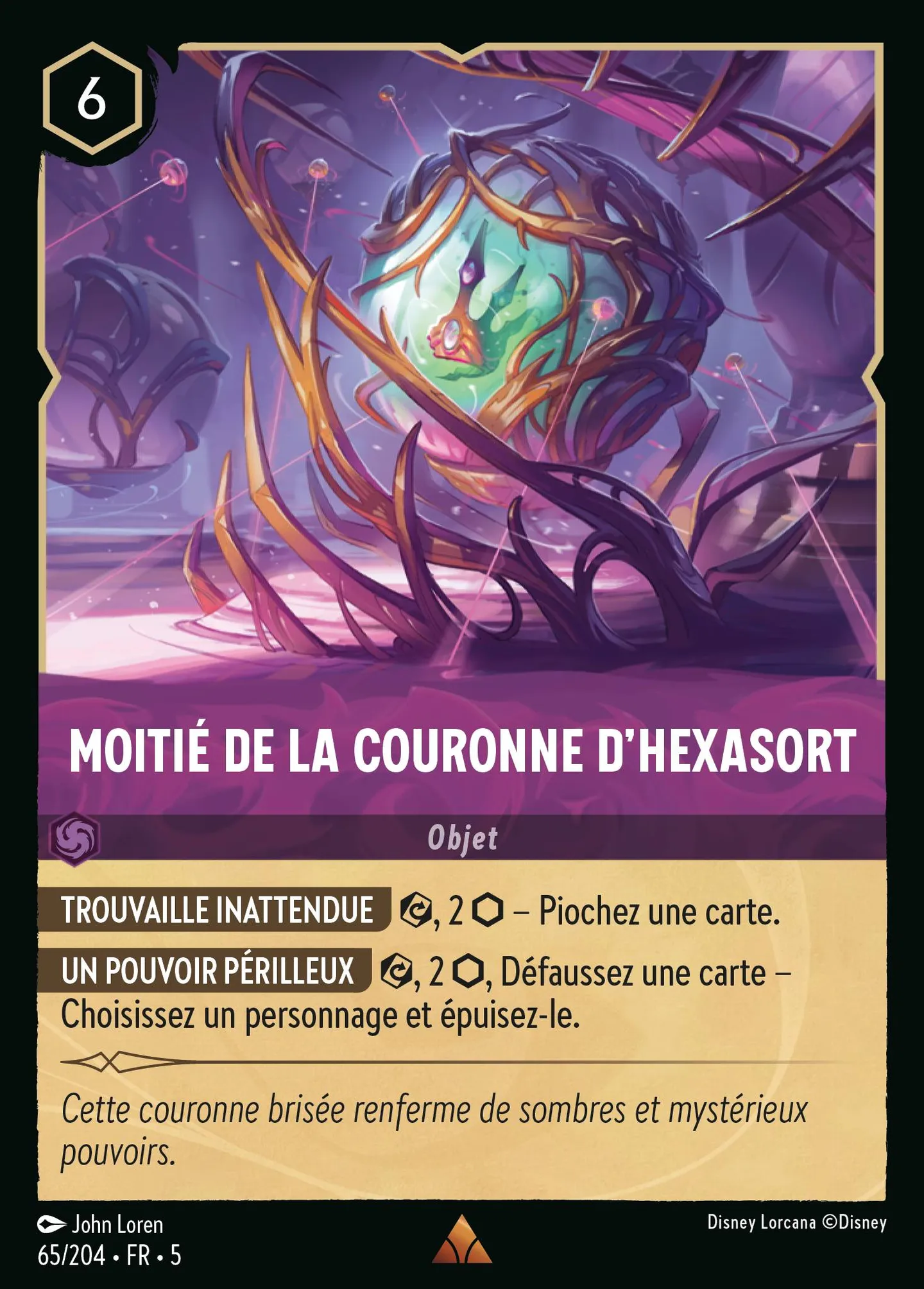 Moitié de la Couronne d'Hexasort — Shimmering Skies — Lorcana
