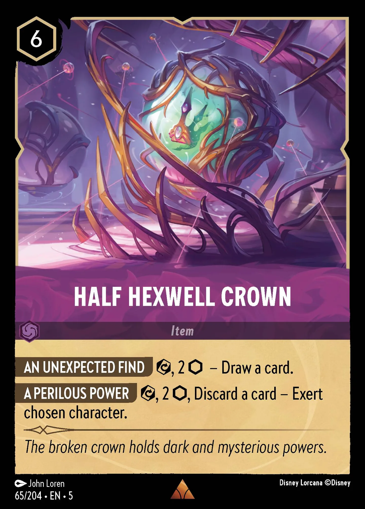 Moitié de la Couronne d'Hexasort — Shimmering Skies — Lorcana