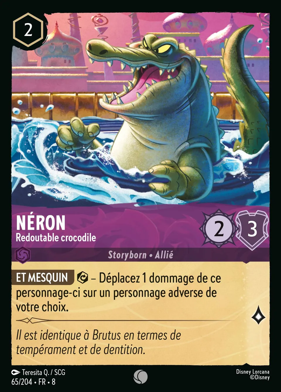Néron - Redoutable crocodile from The Reign of Jafar - Lorcana