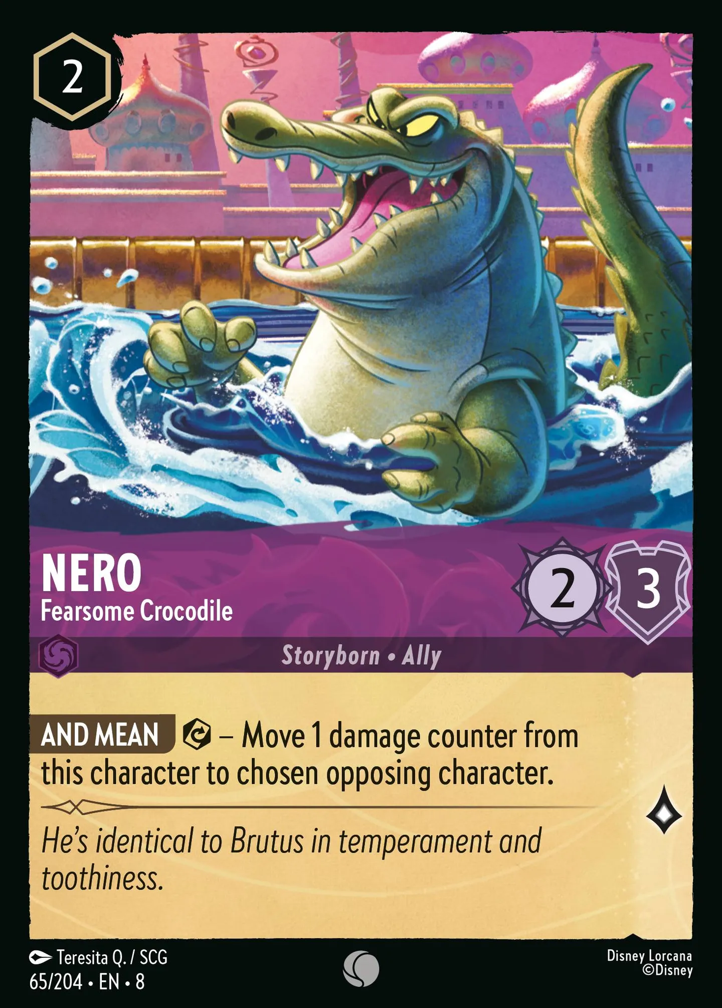 Nero - Fearsome Crocodile — The Reign of Jafar — Lorcana