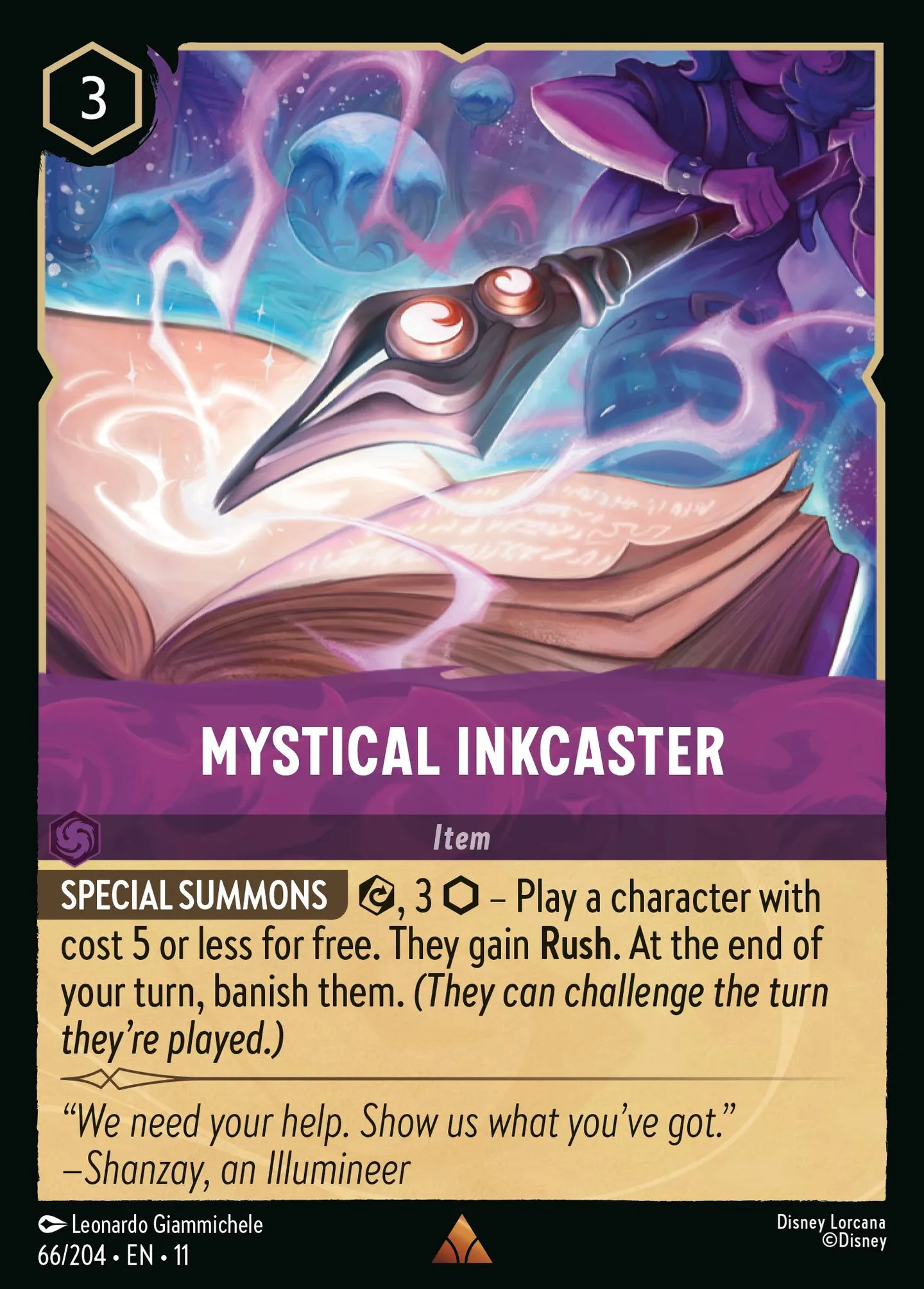 Invocateur d'encre mystique — Winterspell — Lorcana