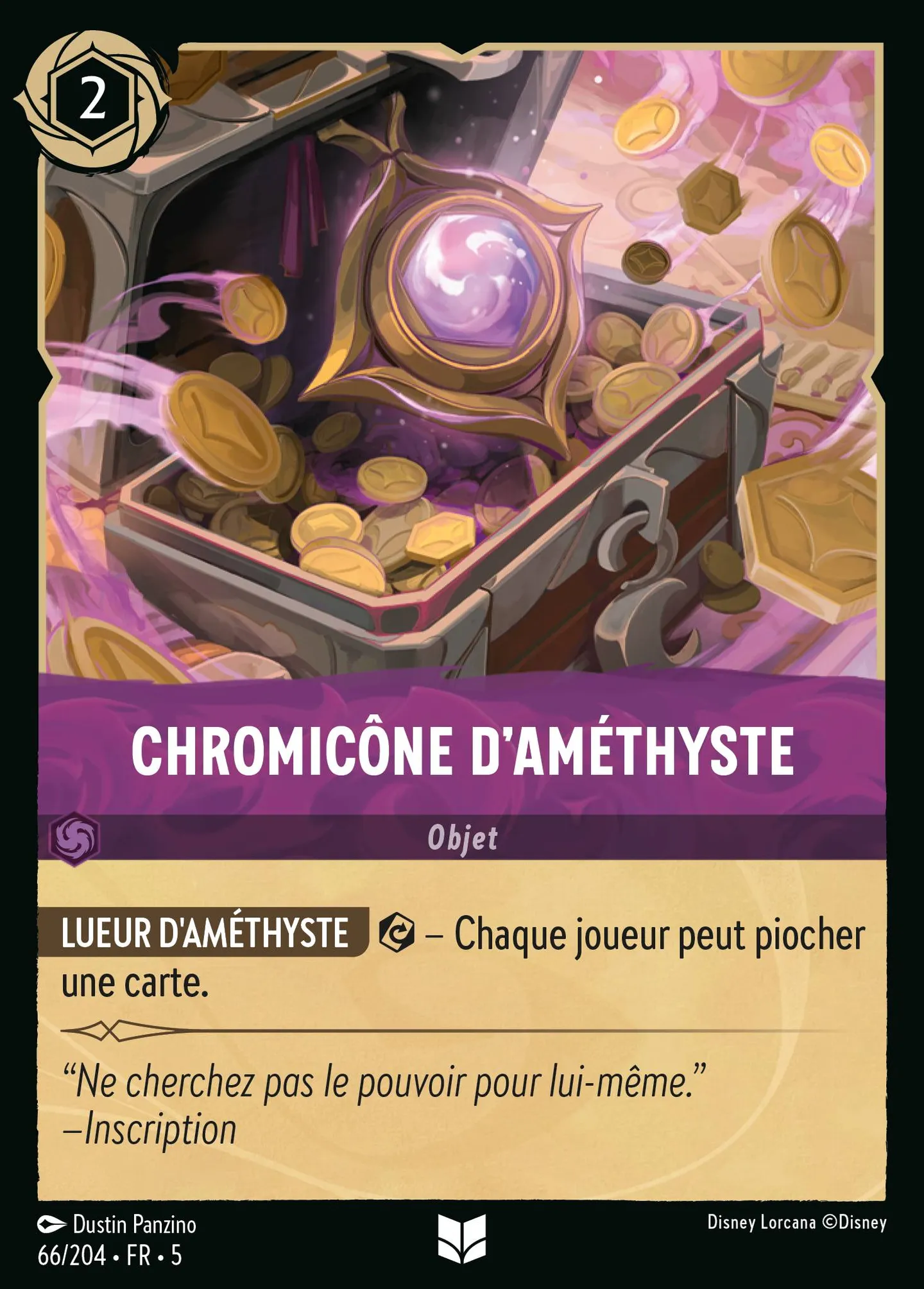 Chromicône d'Améthyste — Shimmering Skies — Lorcana