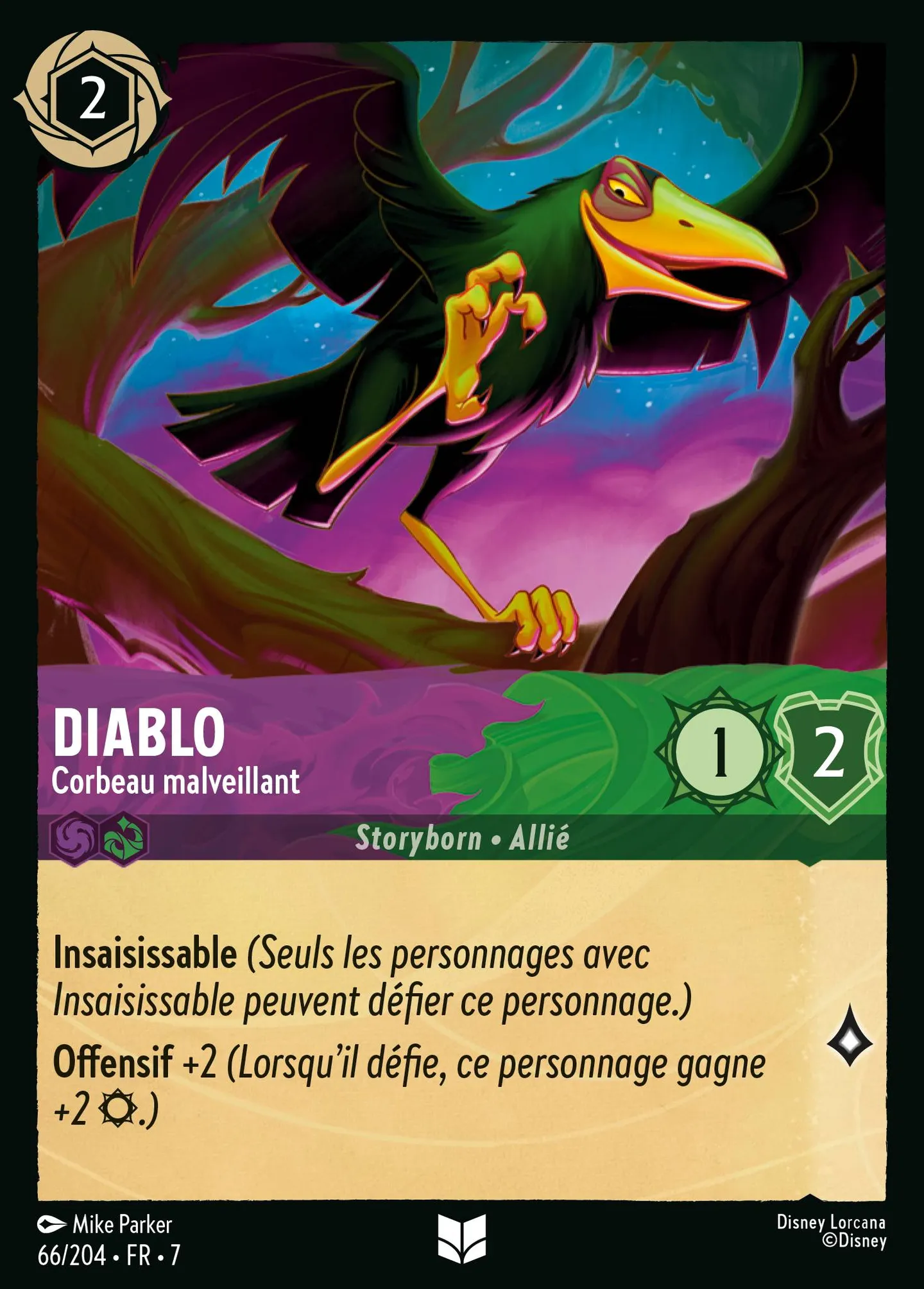 Diablo - Corbeau malveillant — Archazia's Island — Lorcana