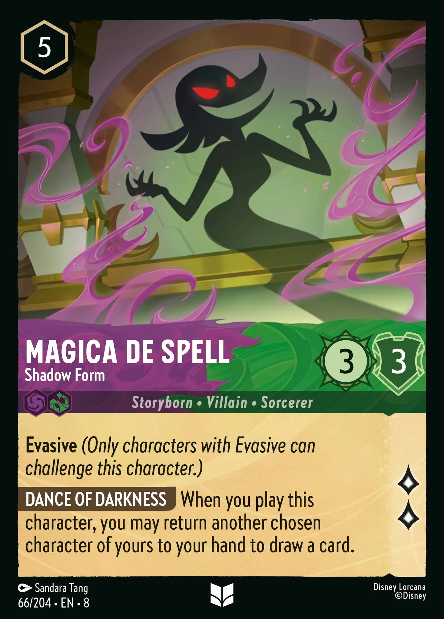 Miss Tick - Sous forme d'ombre — The Reign of Jafar — Lorcana