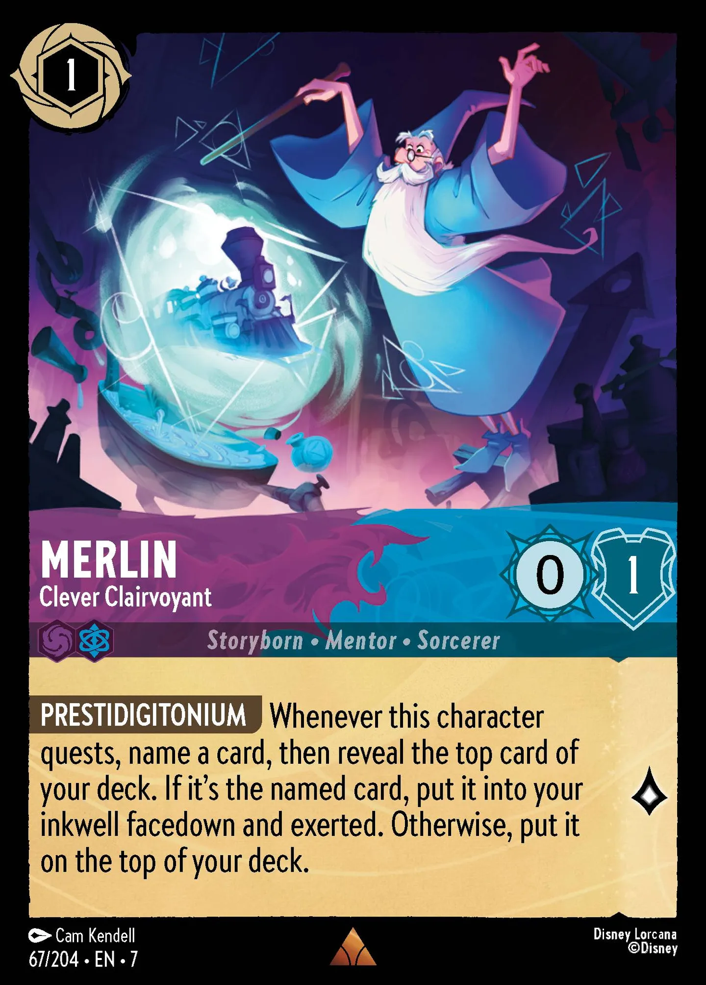 Merlin - Enchanteur clairvoyant — Archazia's Island — Lorcana