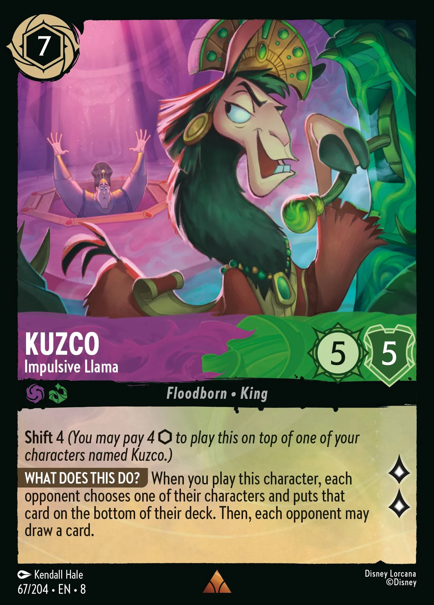 Kuzco - Lama impétueux — The Reign of Jafar — Lorcana