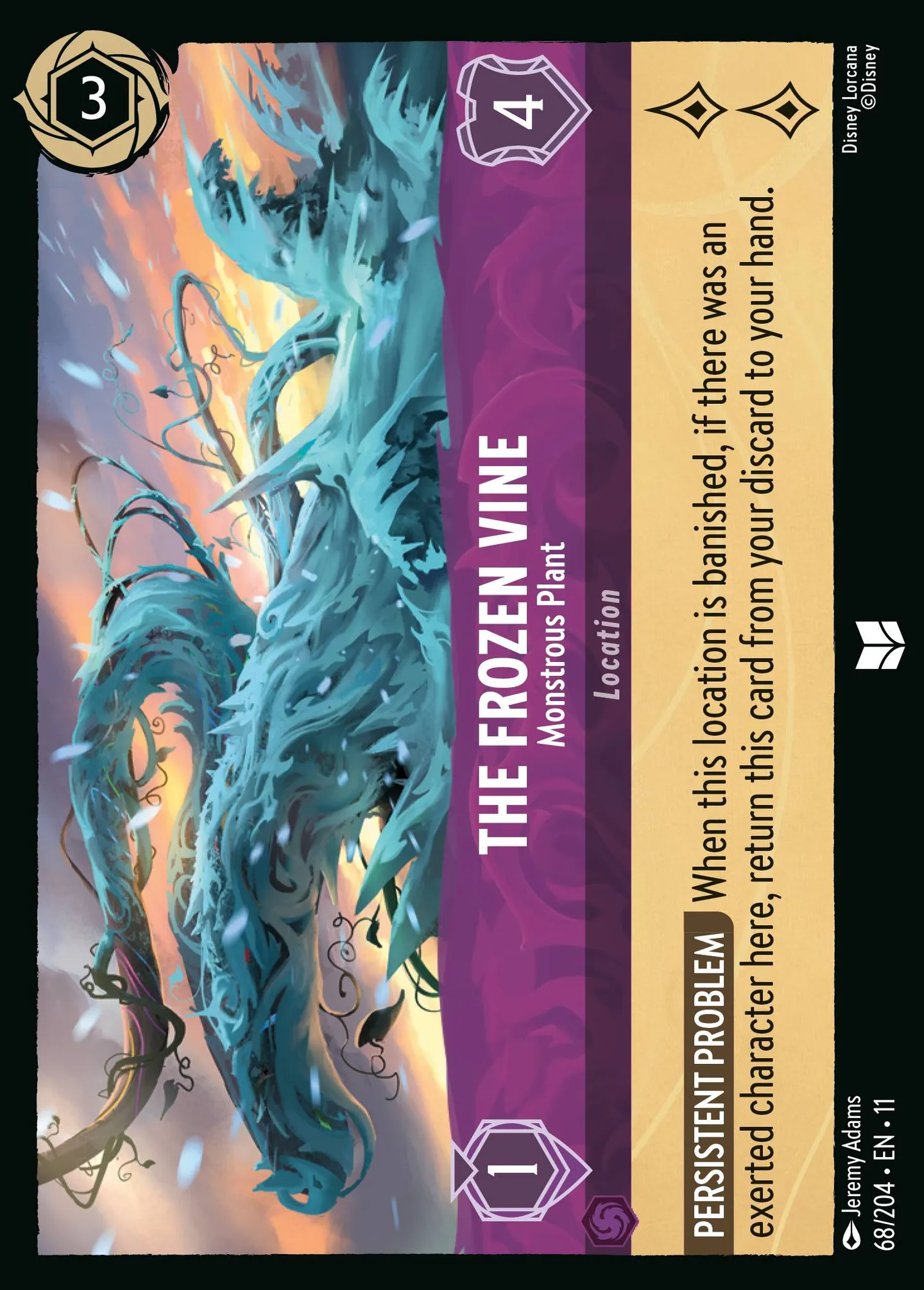 The Frozen Vine - Monstrous Plant — Winterspell — Lorcana