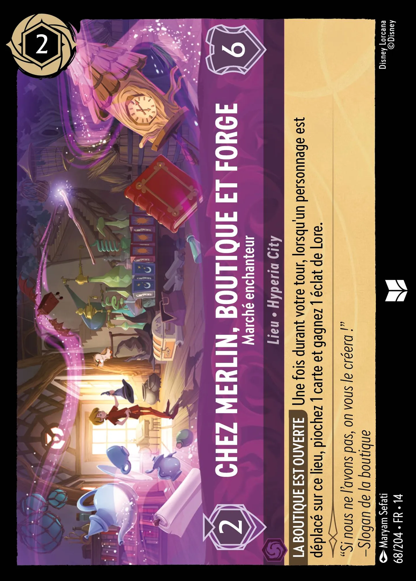 Chez Merlin, boutique et forge - Marché enchanteur — Hyperia City — Lorcana