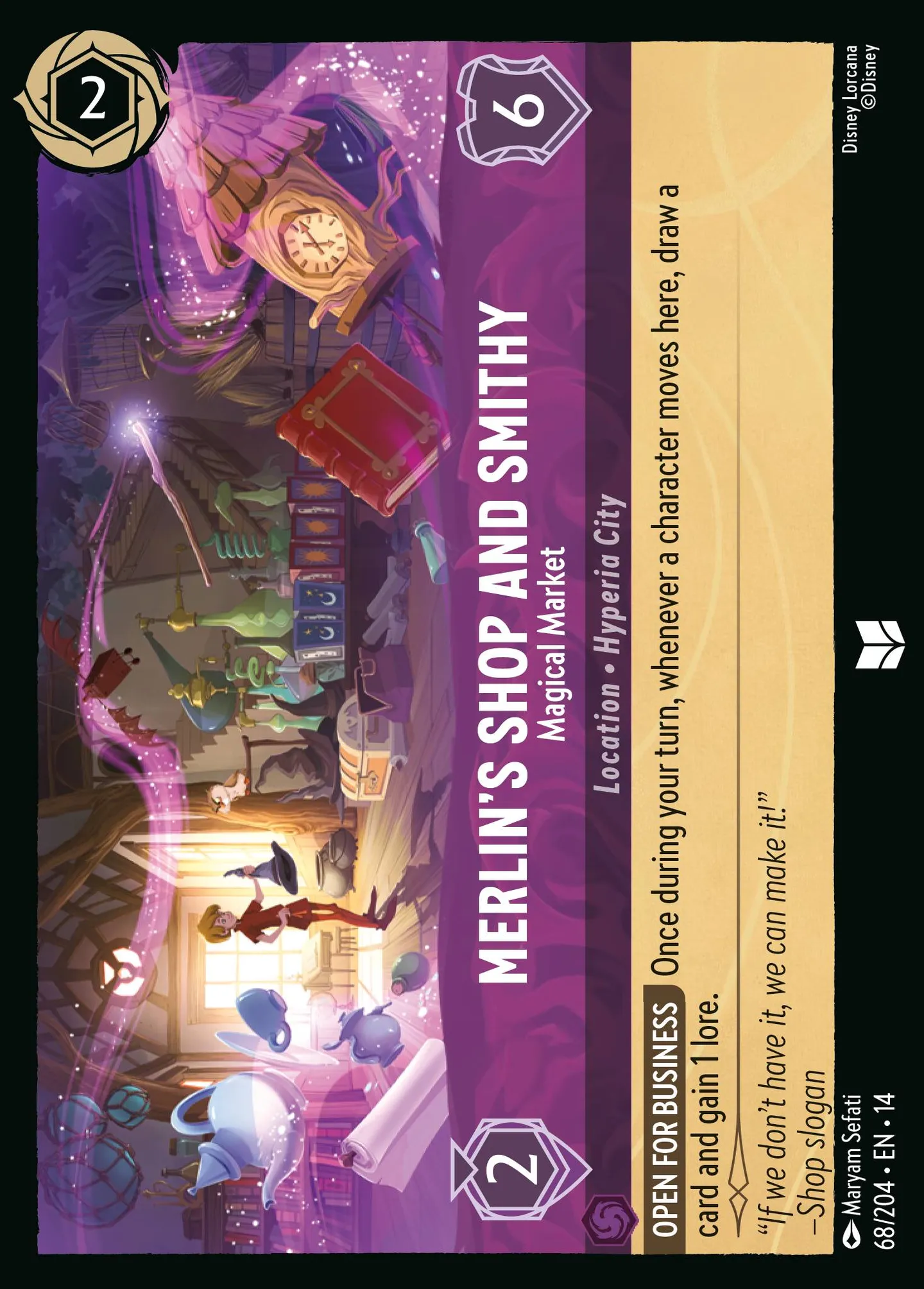 Merlin's Shop and Smithy - Magical Market — Hyperia City — Lorcana