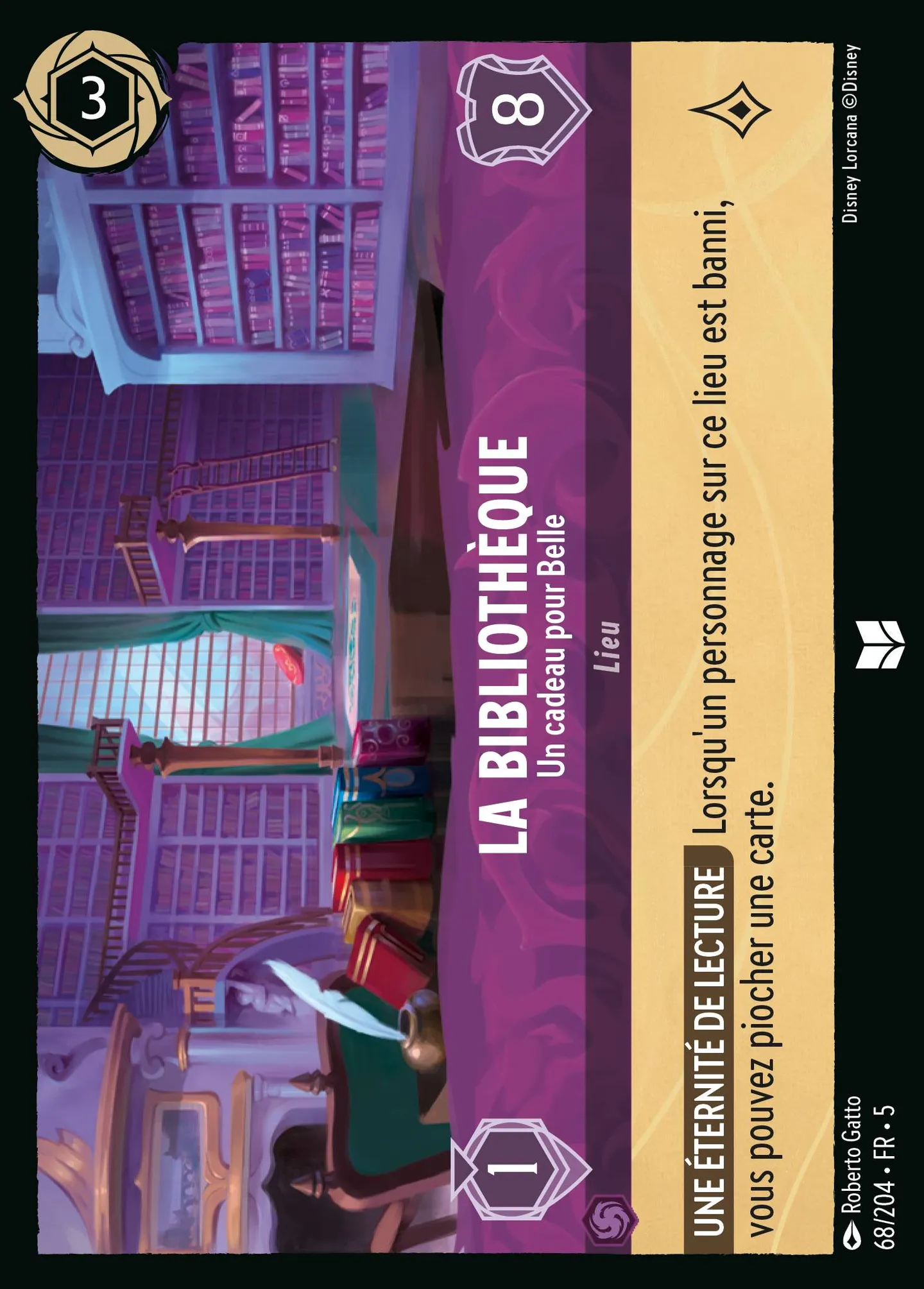 La Bibliothèque - Un cadeau pour Belle — Shimmering Skies — Lorcana