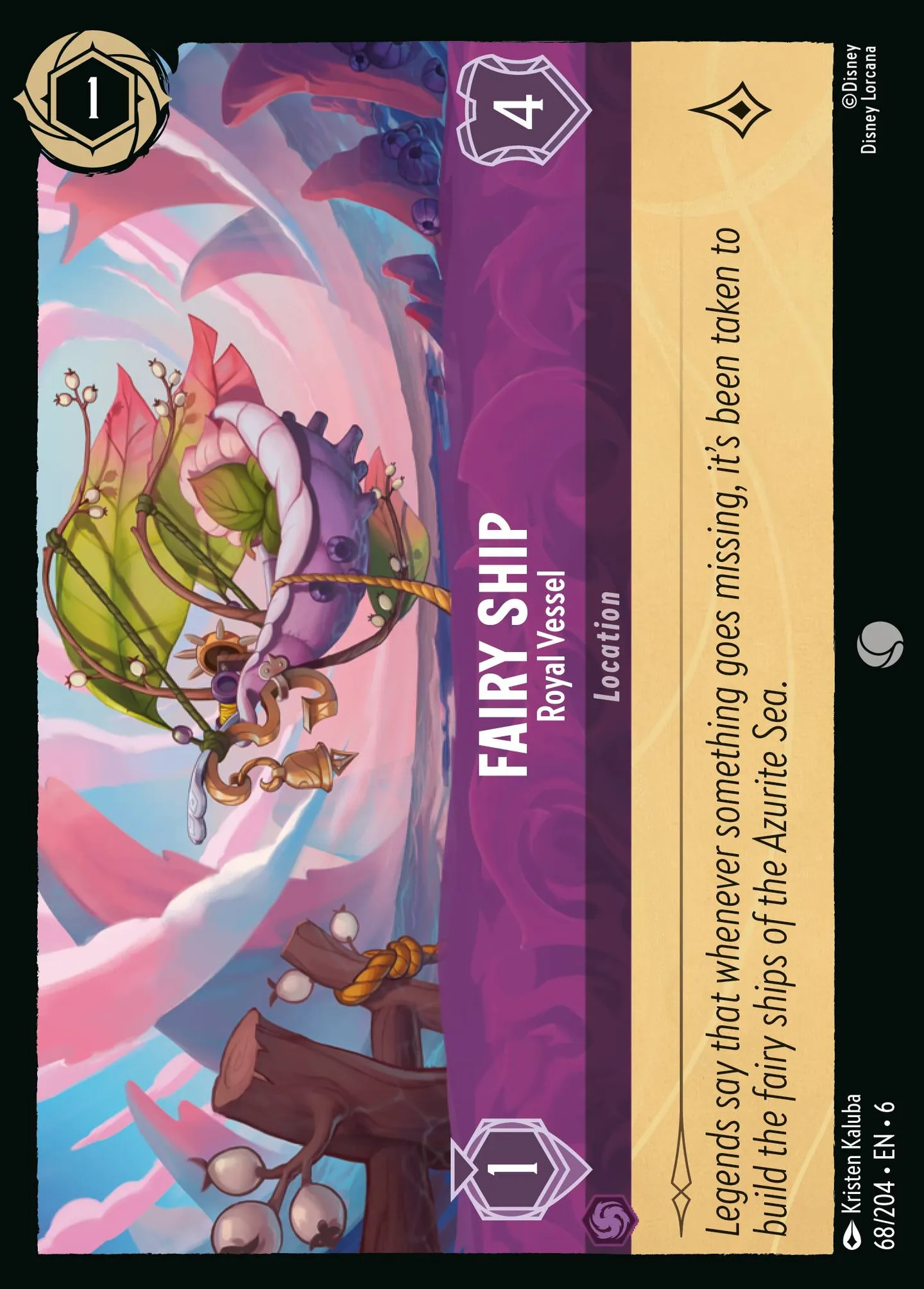 Fairy Ship - Royal Vessel — Azurite Sea — Lorcana