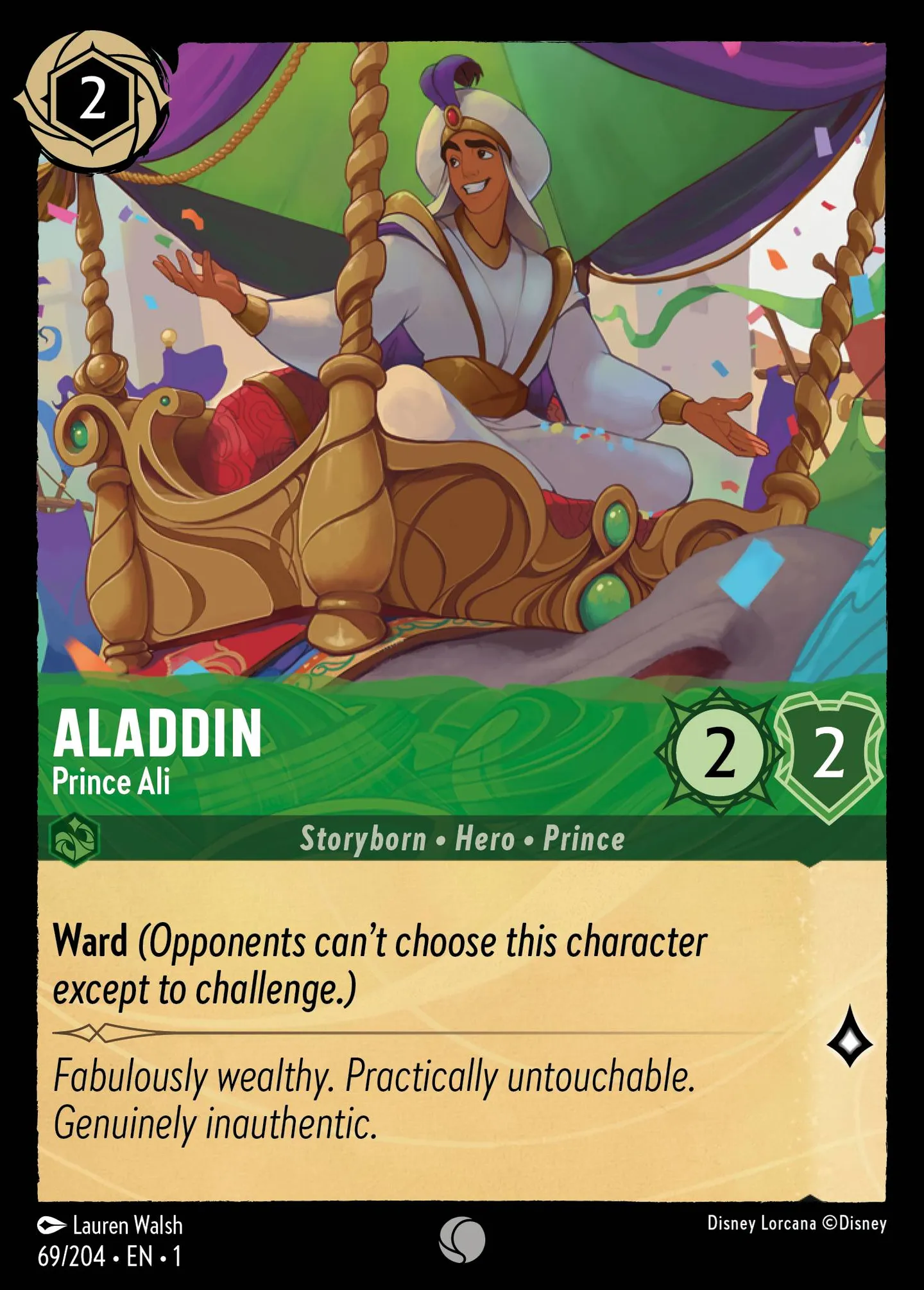 Aladdin - Prince Ali — The First Chapter — Lorcana