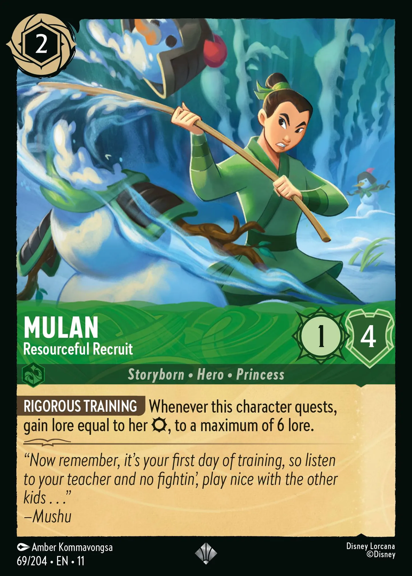 Mulan - Resourceful Recruit — Winterspell — Lorcana