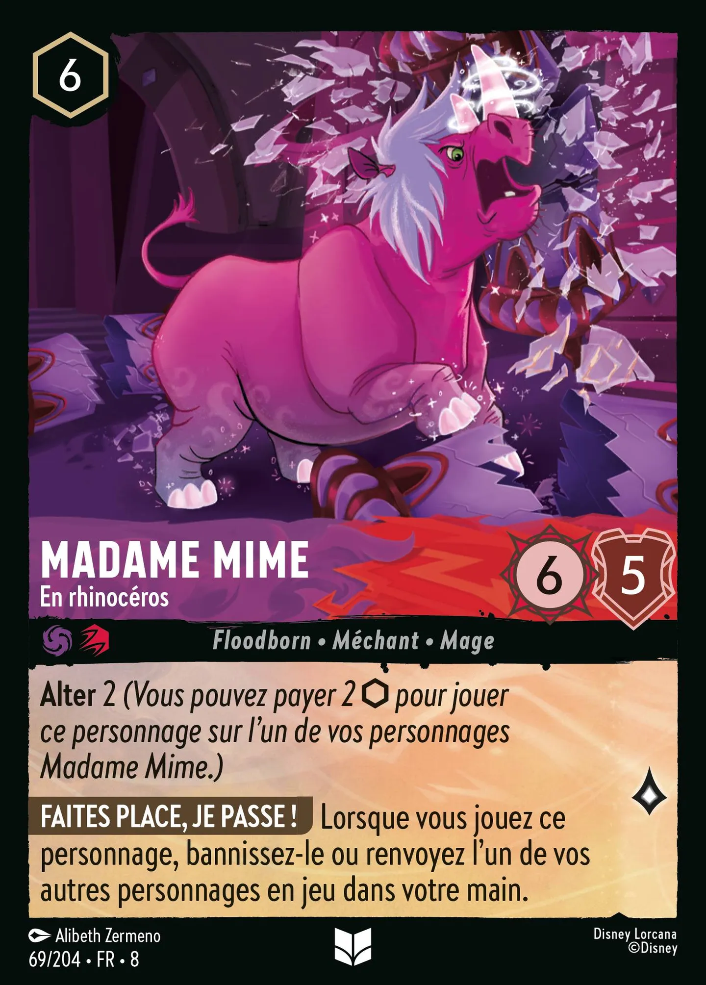 Madame Mime - En rhinocéros — The Reign of Jafar — Lorcana