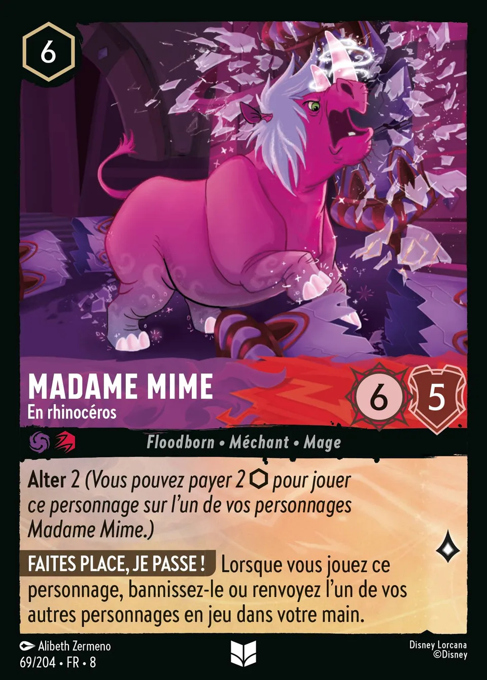 Madame Mime - En rhinocéros from The Reign of Jafar - Lorcana