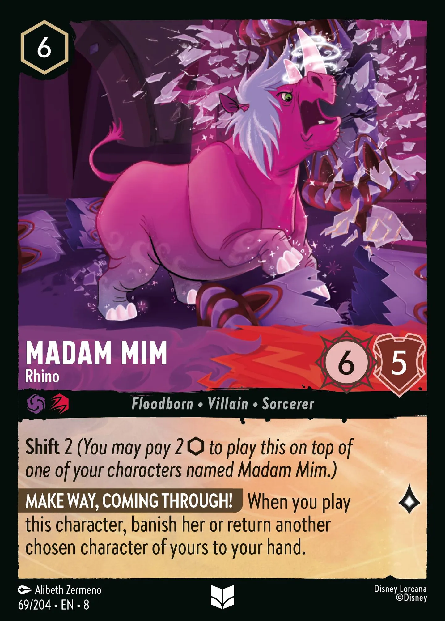 Madame Mime - En rhinocéros — The Reign of Jafar — Lorcana