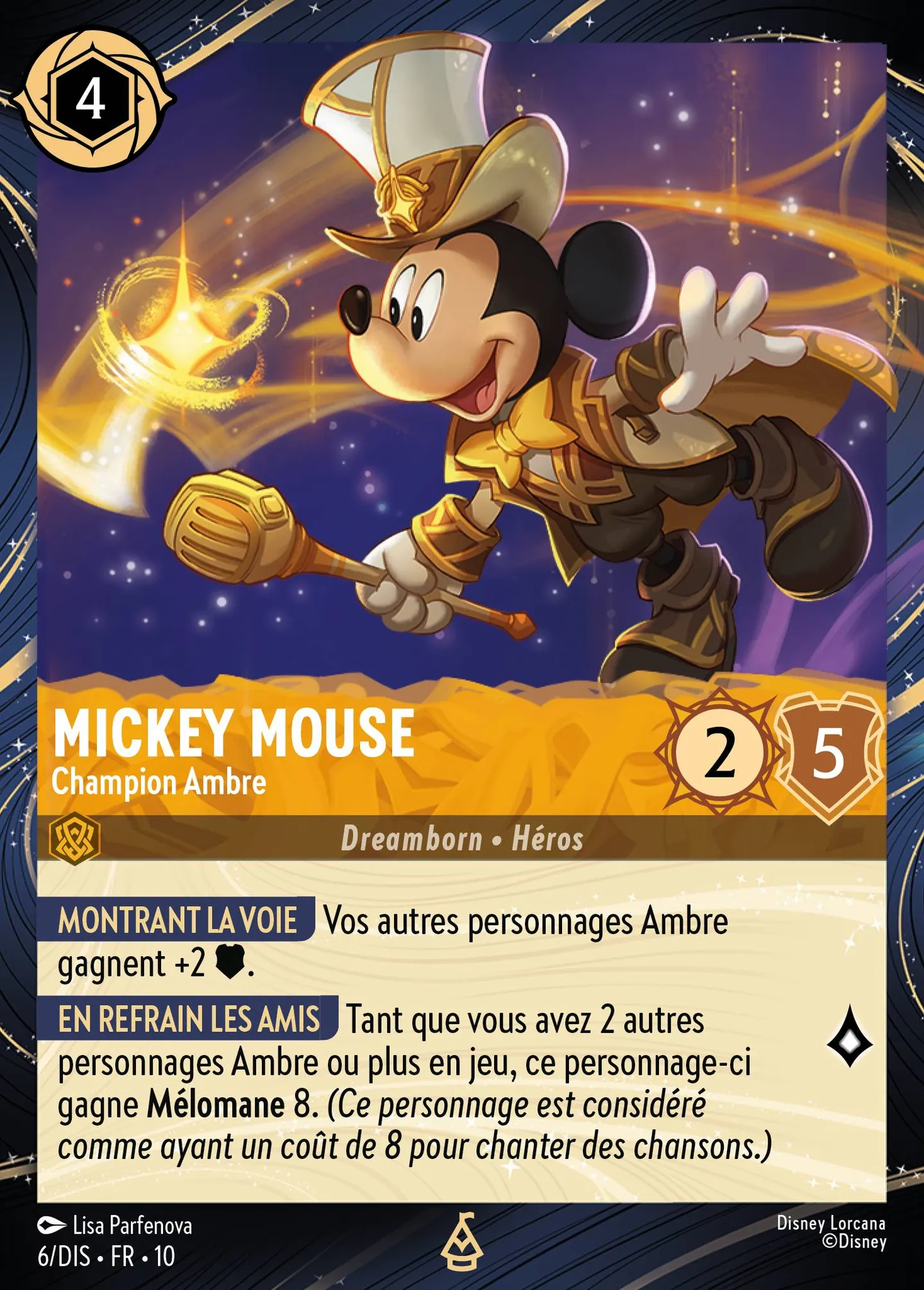 Mickey Mouse - Champion Ambre — Discover Promos — Lorcana