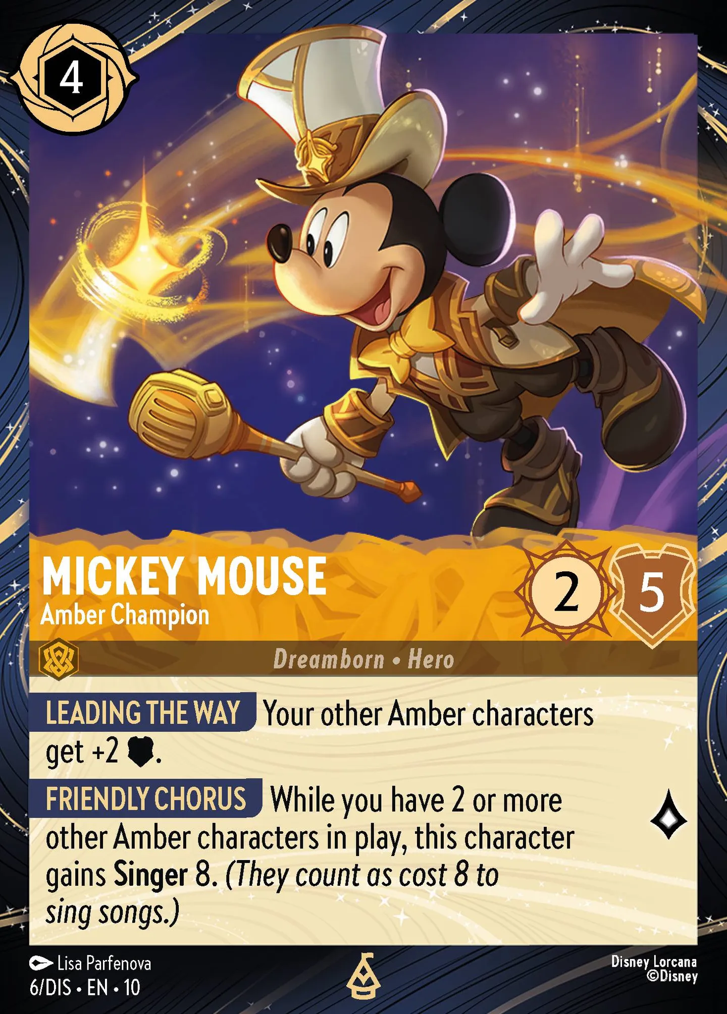 Mickey Mouse - Champion Ambre — Discover Promos — Lorcana