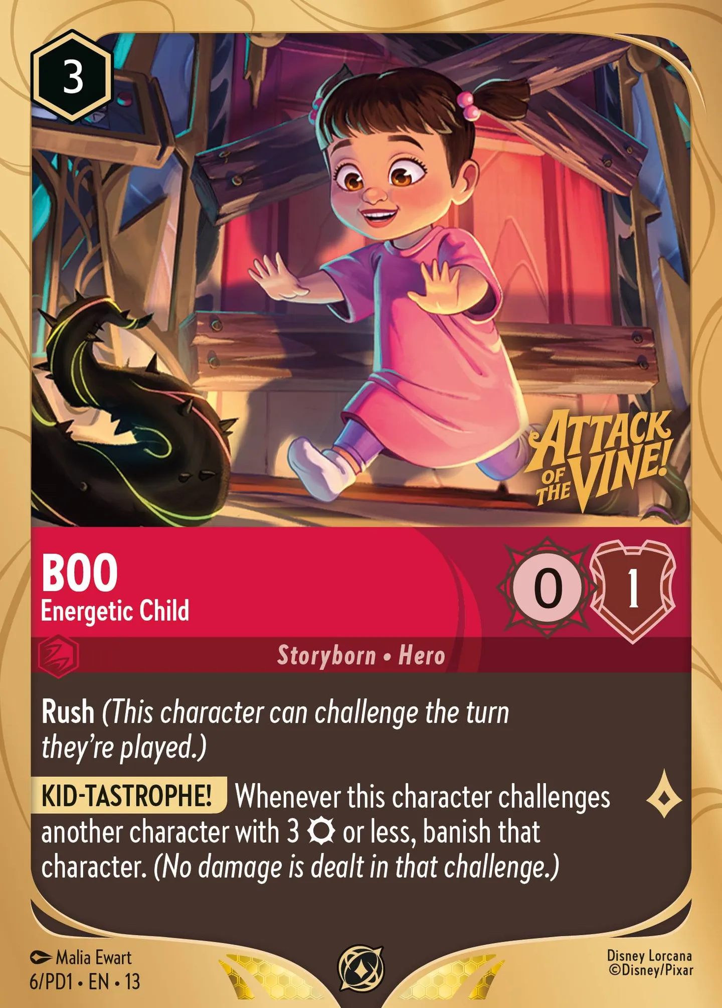 Boo - Energetic Child — Prerelease Promos — Lorcana