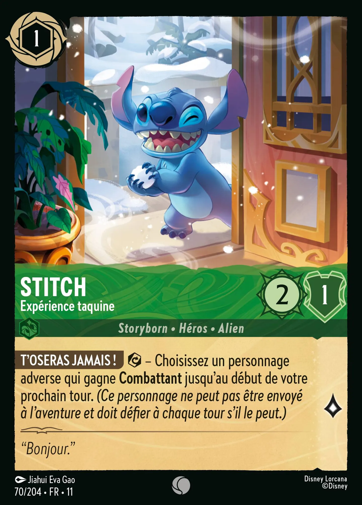 Stitch - Expérience taquine — Winterspell — Lorcana