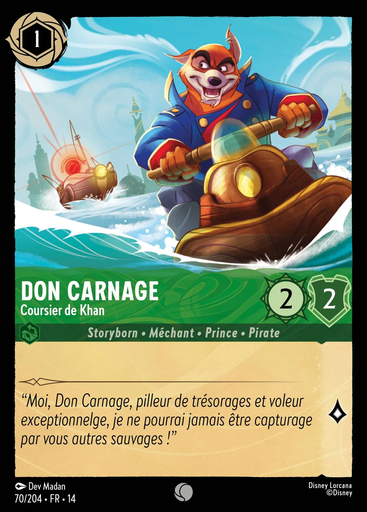 Don Carnage - Coursier de Khan — Hyperia City — Lorcana