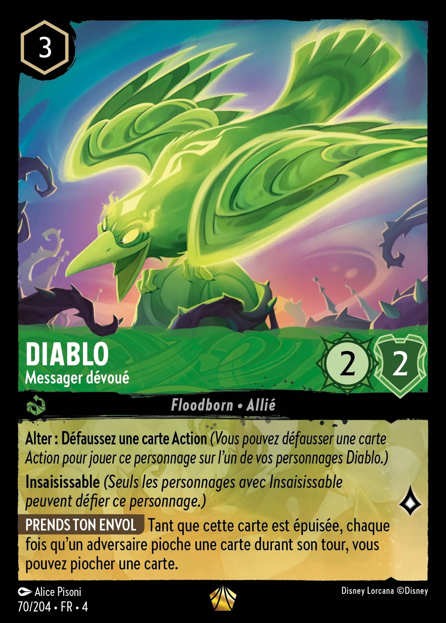 Diablo - Messager dévoué — Ursula's Return — Lorcana