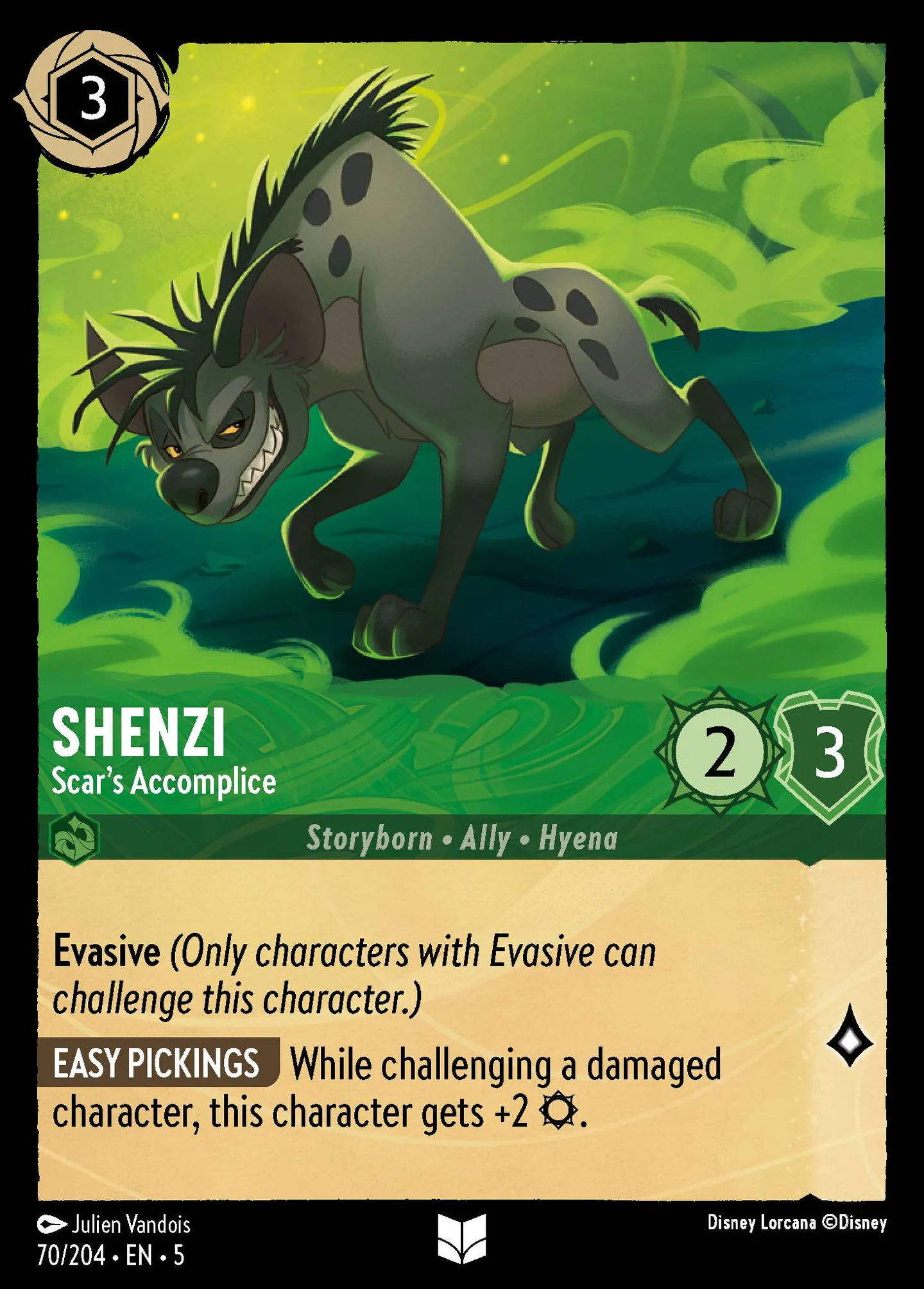 Shenzi - Complice de Scar — Shimmering Skies — Lorcana