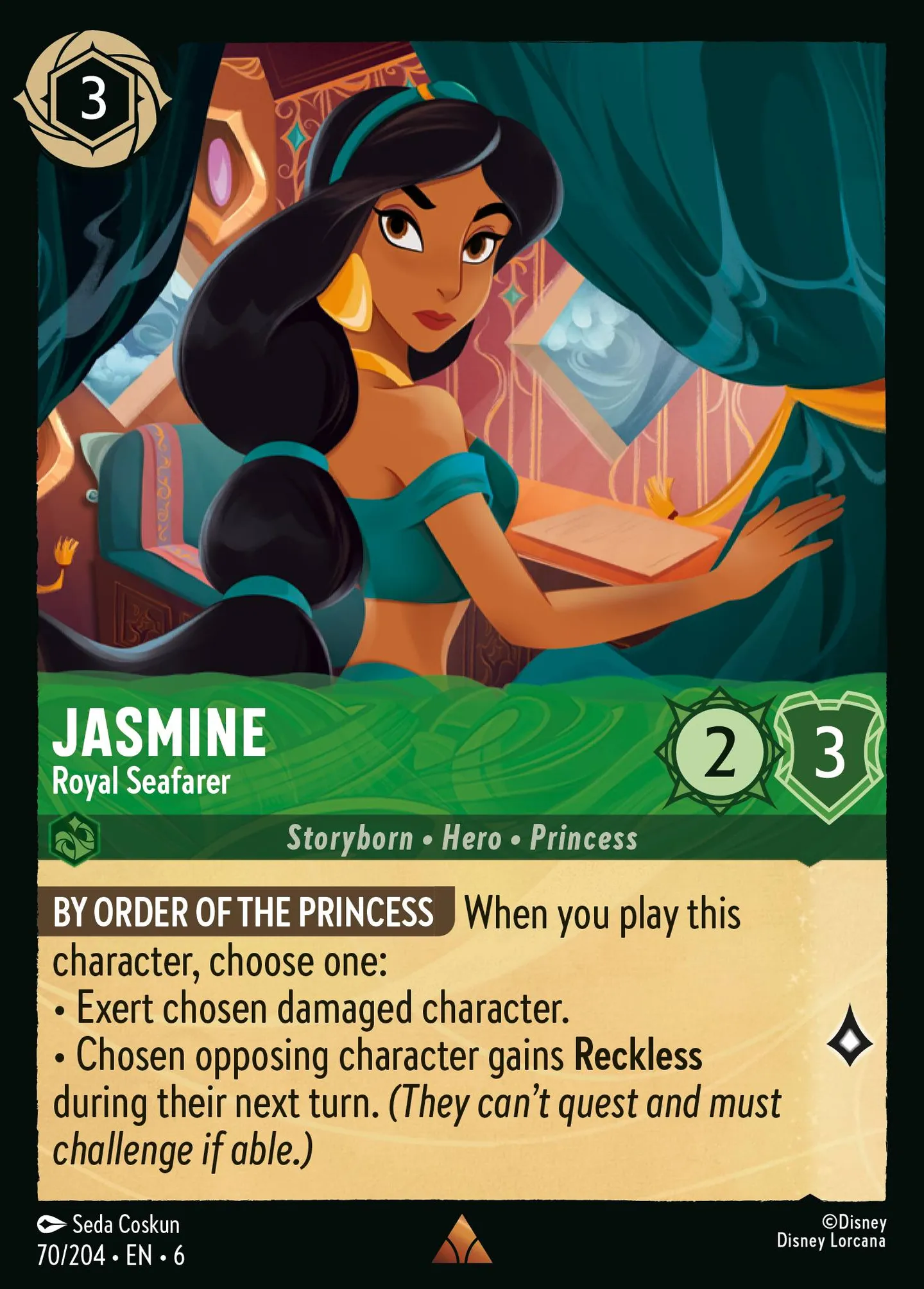 Jasmine - Navigatrice royale — Azurite Sea — Lorcana