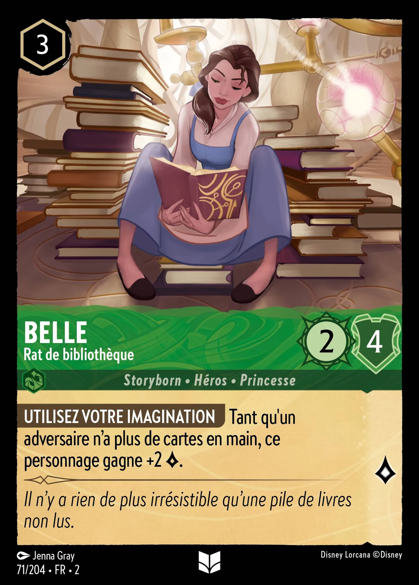 Belle - Rat de bibliothèque — Rise of the Floodborn — Lorcana
