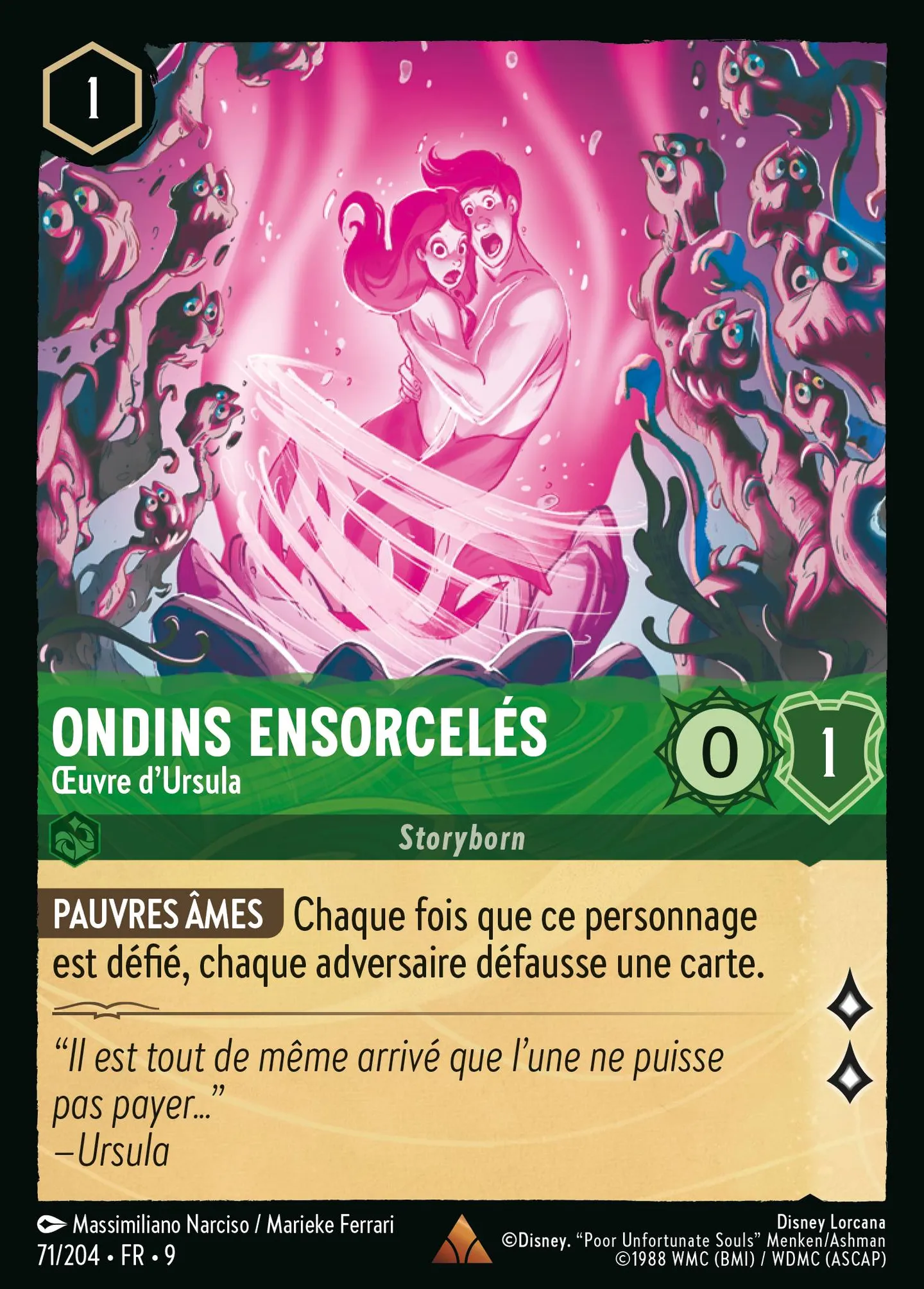 Ondins Ensorcelés - Œuvre d'Ursula — Fabled — Lorcana