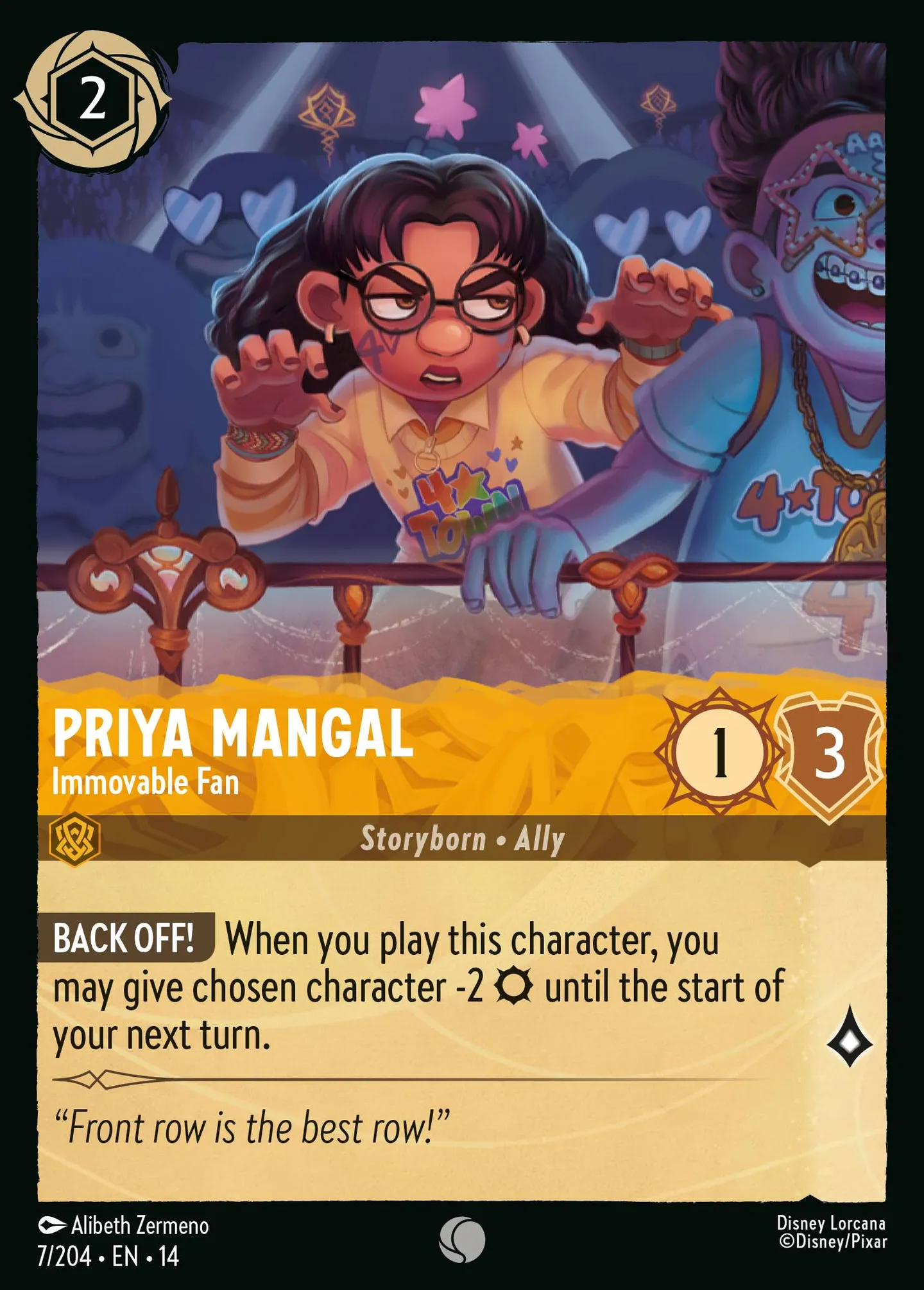 Priya Mangal - Immovable Fan — Hyperia City — Lorcana