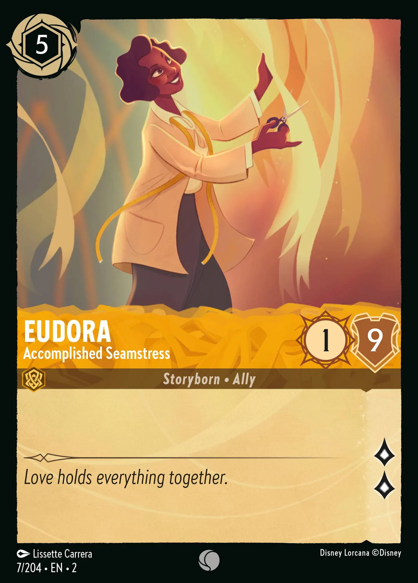 Eudora - Accomplished Seamstress — Rise of the Floodborn — Lorcana