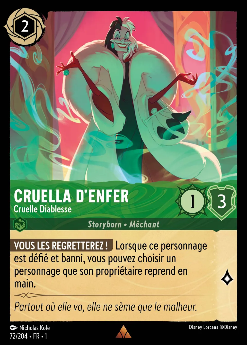 Cruella d'Enfer - Cruelle Diablesse from The First Chapter - Lorcana