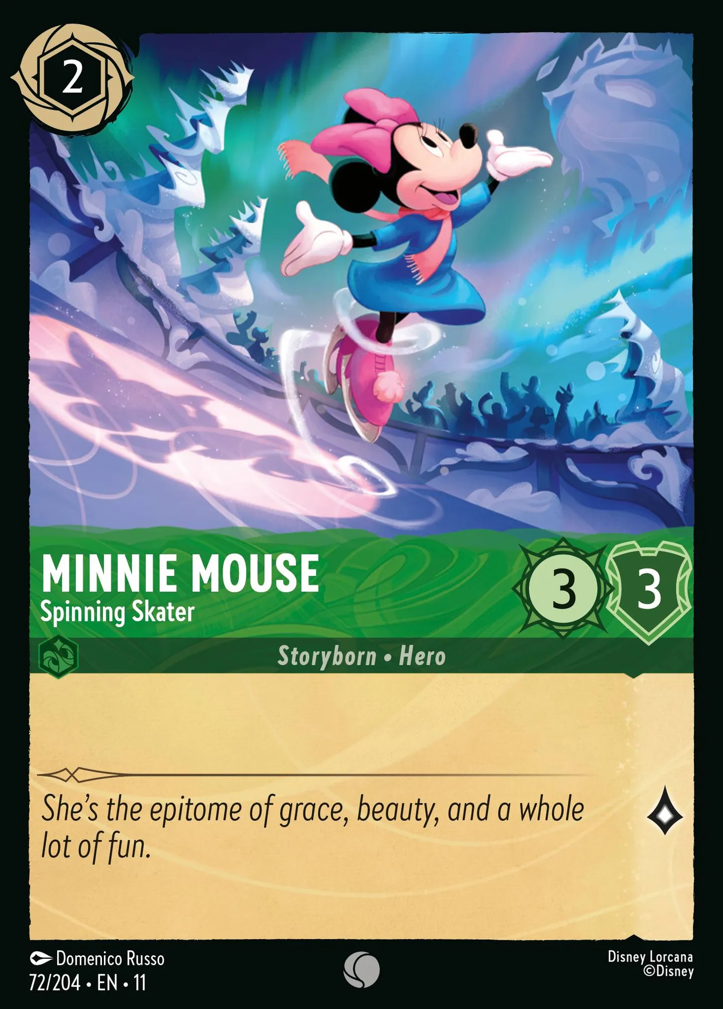 Minnie Mouse - Spinning Skater — Winterspell — Lorcana